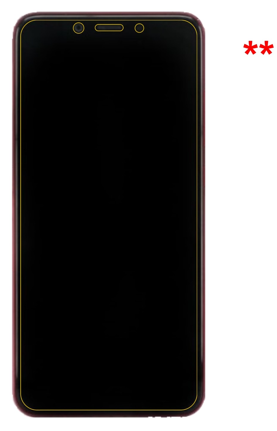 Dünne und klare Folie passend zugeschnitten für Xiaomi Mi 6X