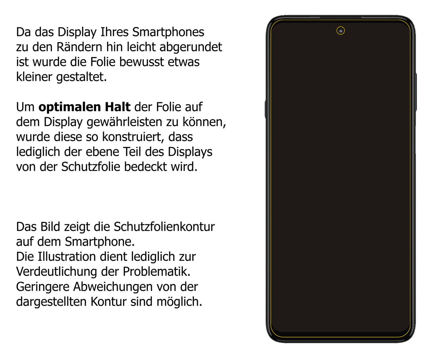 Privatsphäre-Schutz durch Sichtschutz-Folie passend zugeschnitten für Motorola Edge 20 Lite