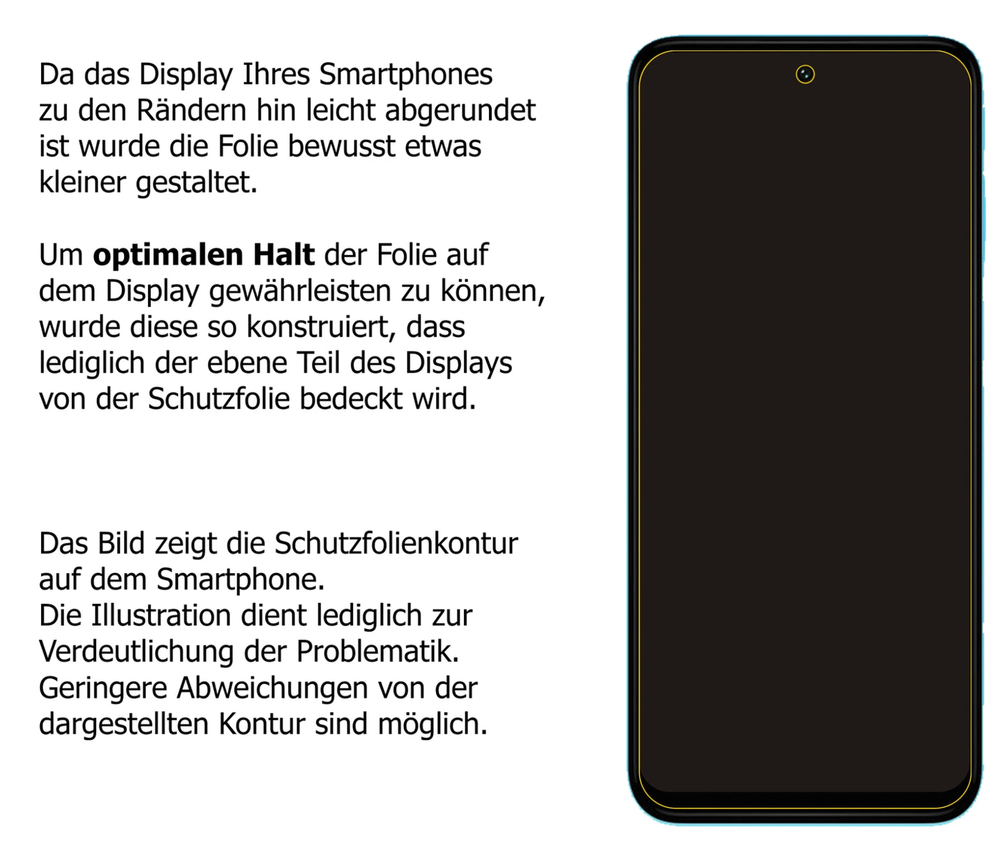 Dünne und klare Folie passend zugeschnitten für Motorola Moto G31