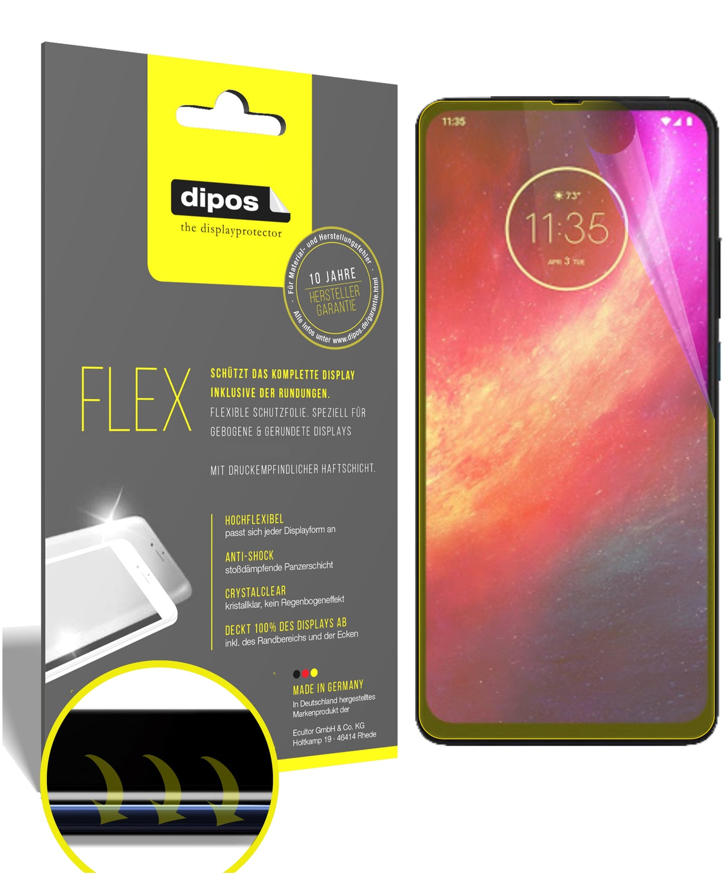 3D Full Cover Displayschutzfolie: Case-freundlicher Schutz mit perfekter Passform für dein Display.