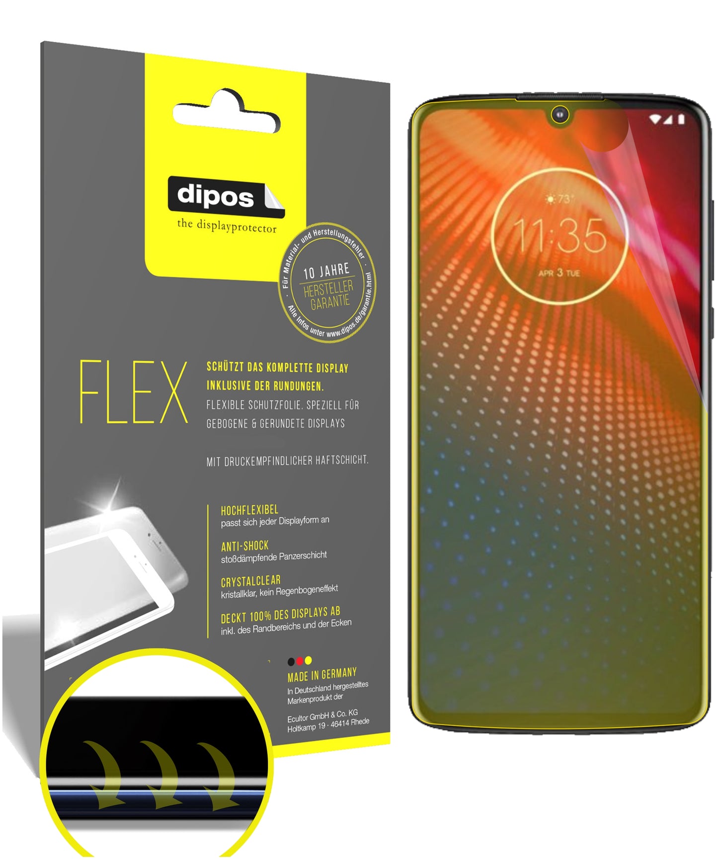 3D Full Cover Displayschutzfolie: Case-freundlicher Schutz mit perfekter Passform für dein Display.