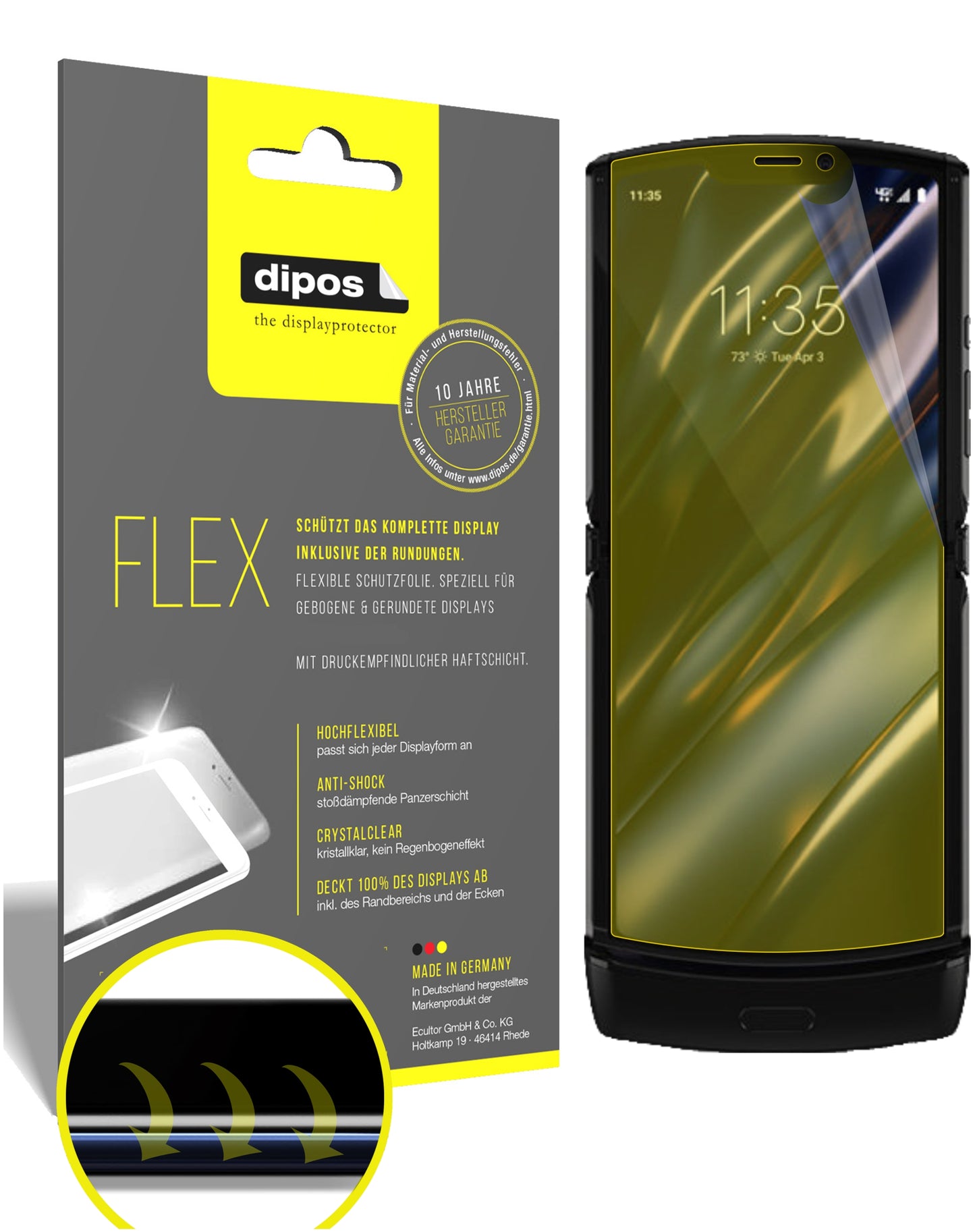 3D Full Cover Displayschutzfolie: Case-freundlicher Schutz mit perfekter Passform für dein Display.