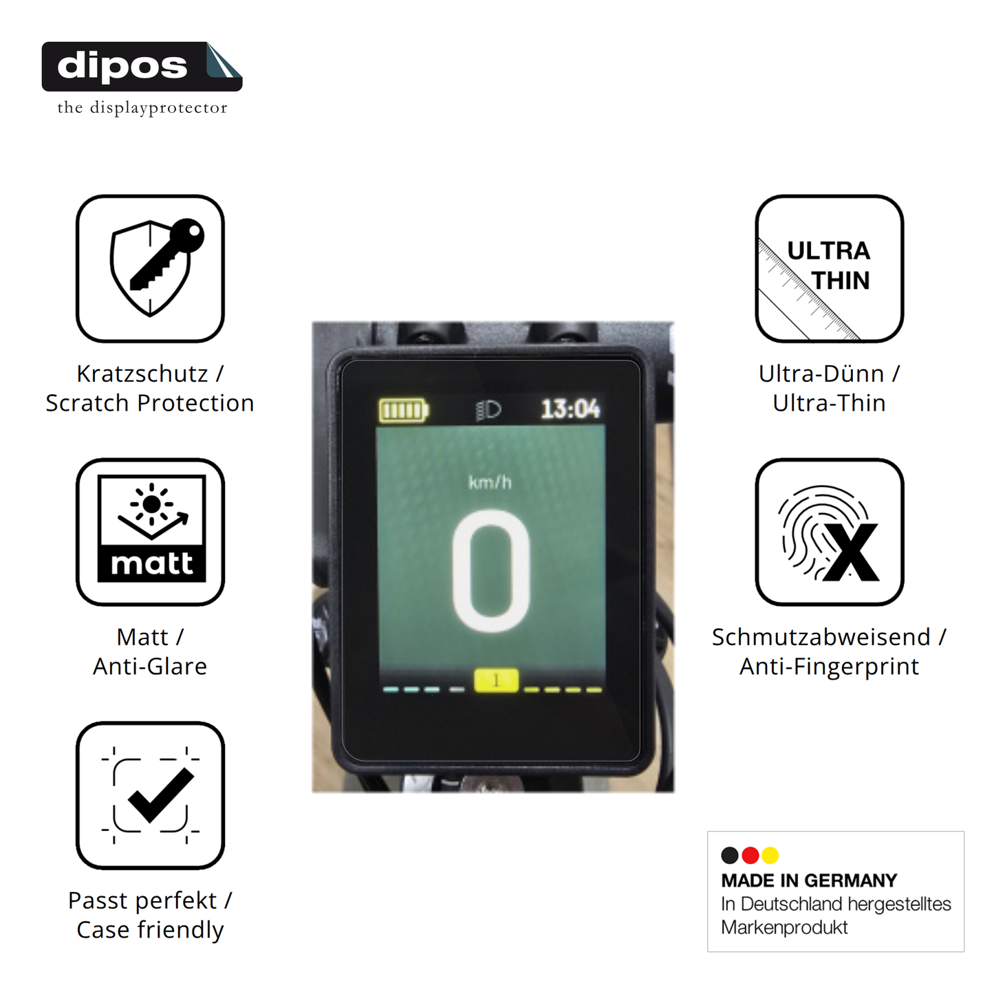 2x Schutzfolie matt für Neodrives simplyDisplay Display-Schutzfolie
