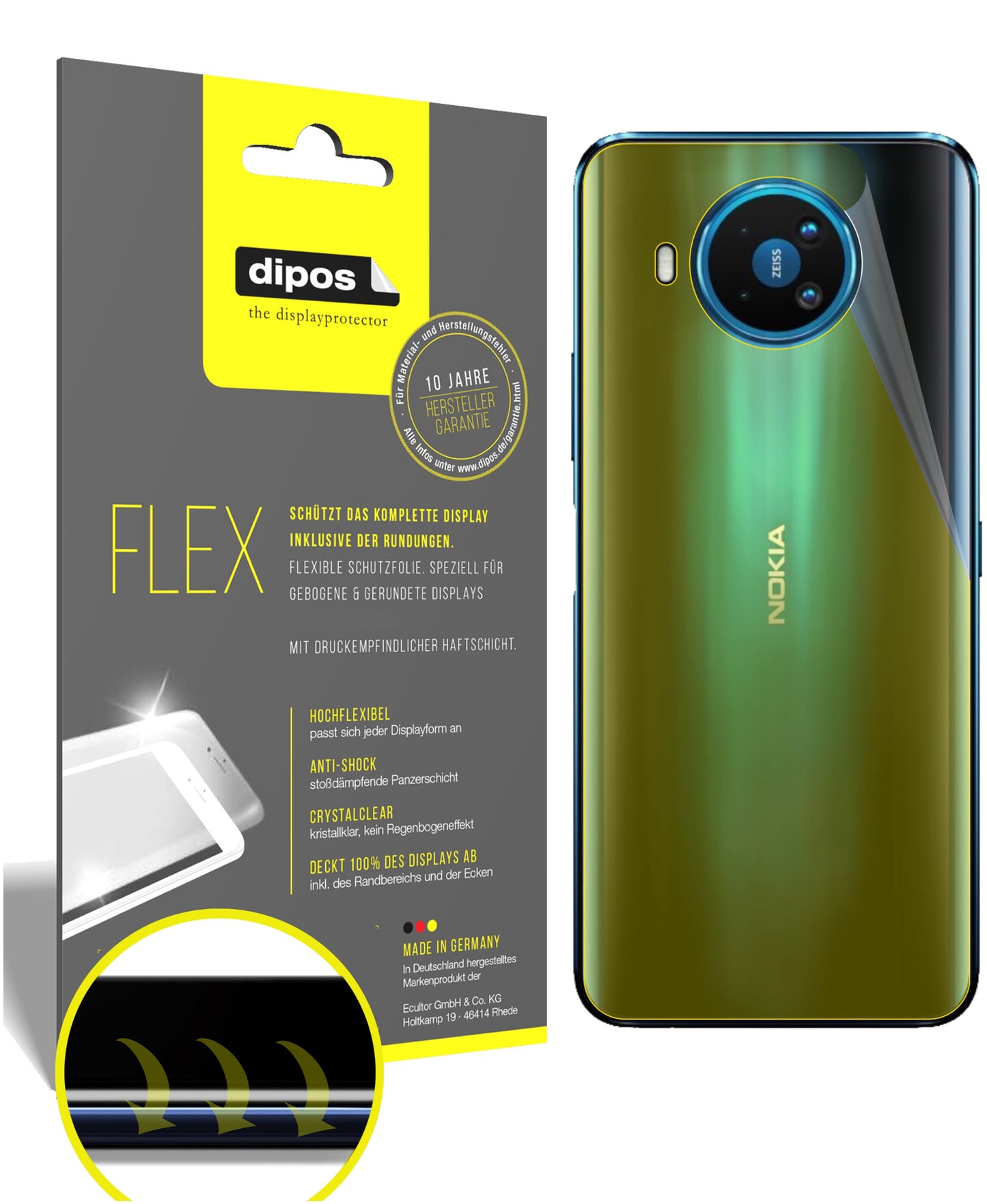 3D Full Cover Displayschutzfolie: Case-freundlicher Schutz mit perfekter Passform für dein Display.