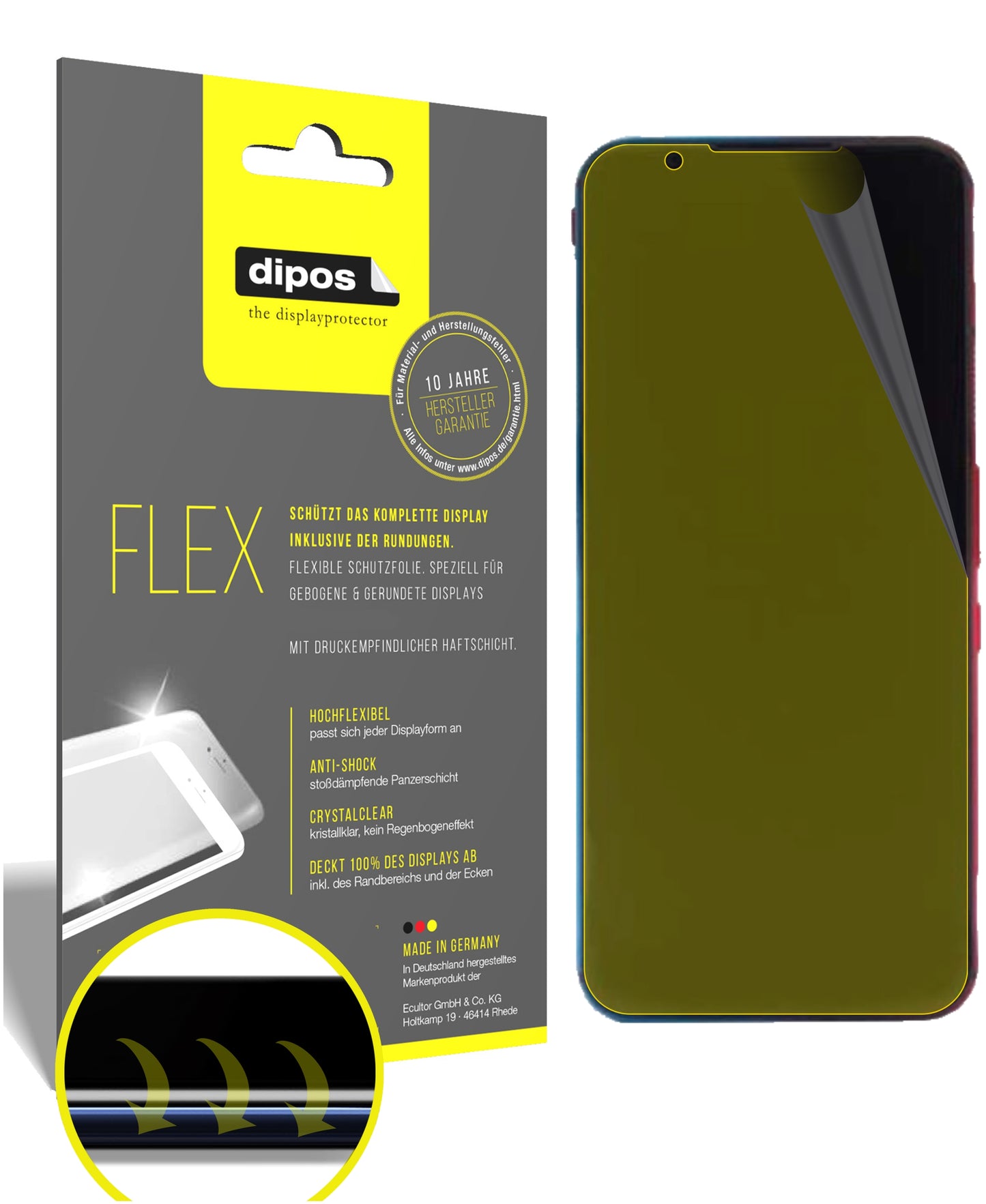 3D Full Cover Displayschutzfolie: Case-freundlicher Schutz mit perfekter Passform für dein Display.