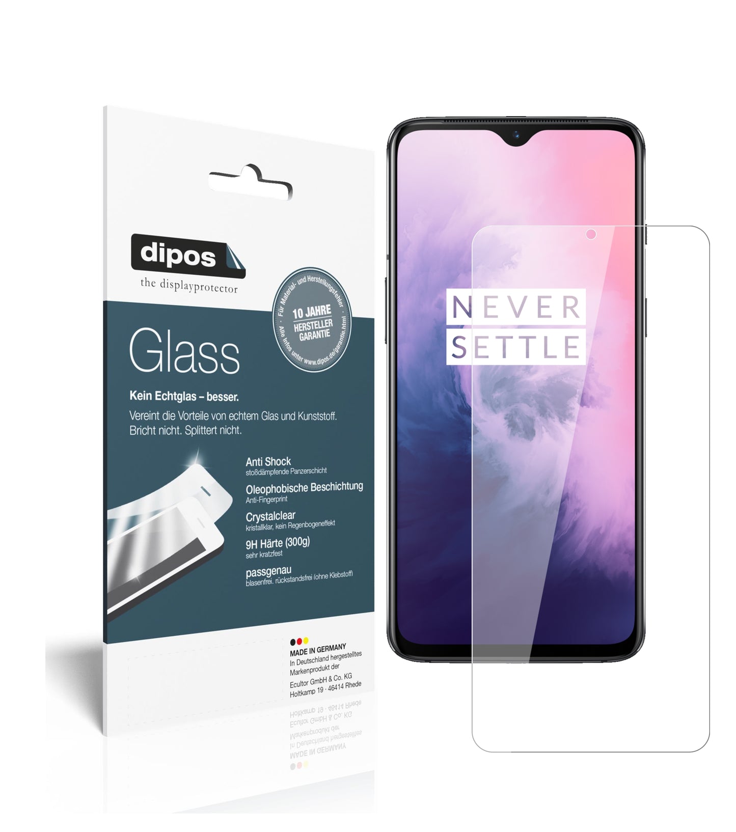 Perfekte Passform und ultimative Qualität: Unser 9H Panzerglas bietet Schutz für OnePlus-7