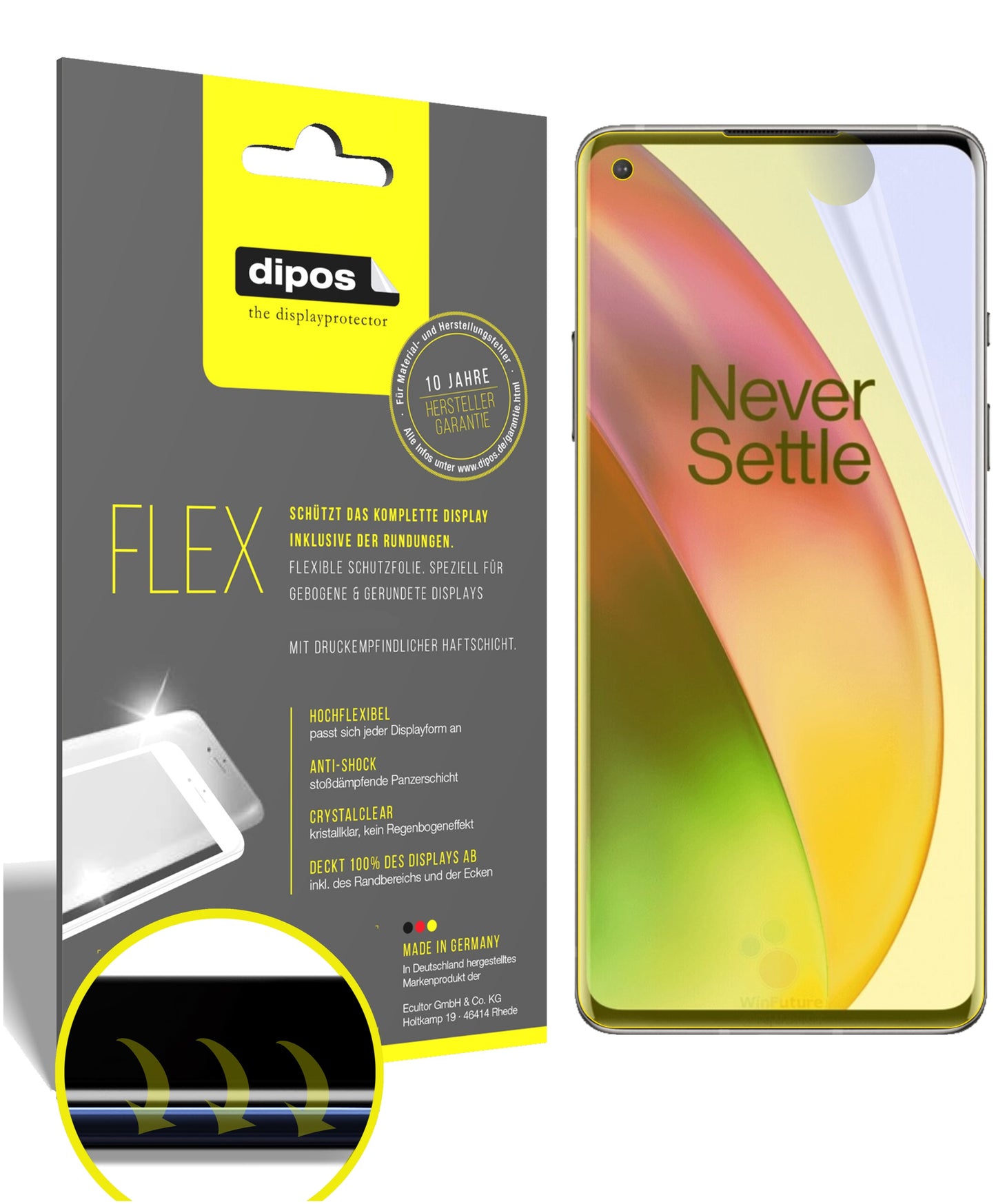 3D Full Cover Displayschutzfolie: Case-freundlicher Schutz mit perfekter Passform für dein Display.