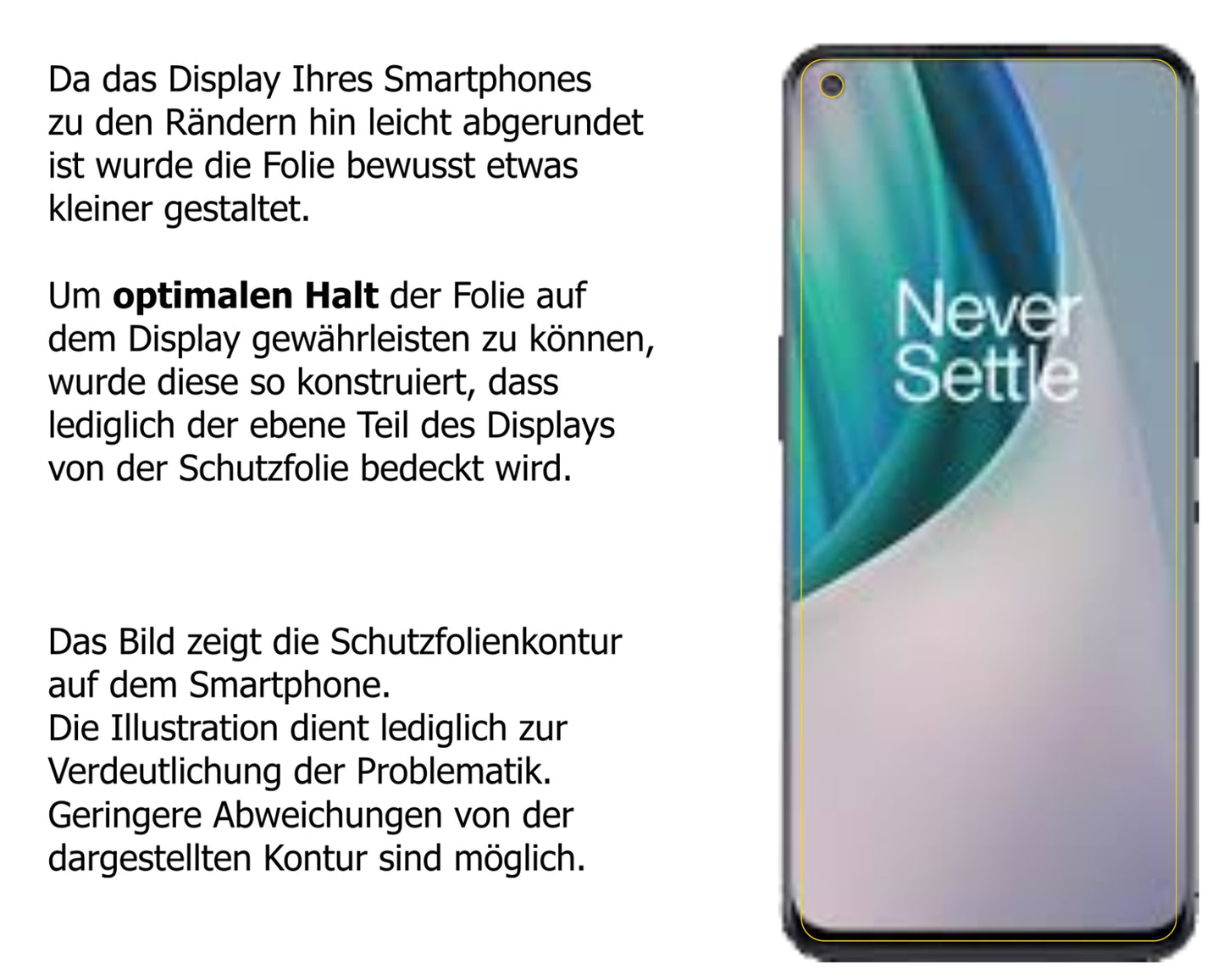 Screen Protector for OnePlus Nord N100 Privacy Filter 4-Way Protection dipos