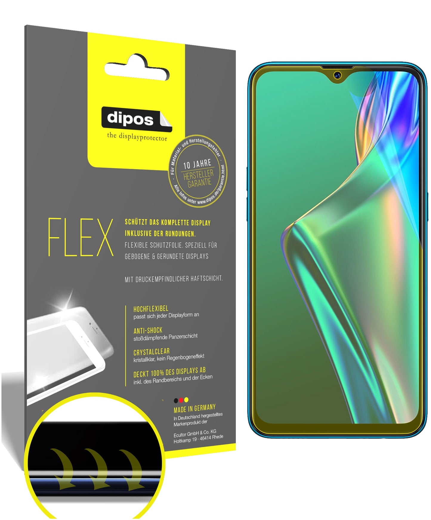 3D Full Cover Displayschutzfolie: Case-freundlicher Schutz mit perfekter Passform für dein Display.