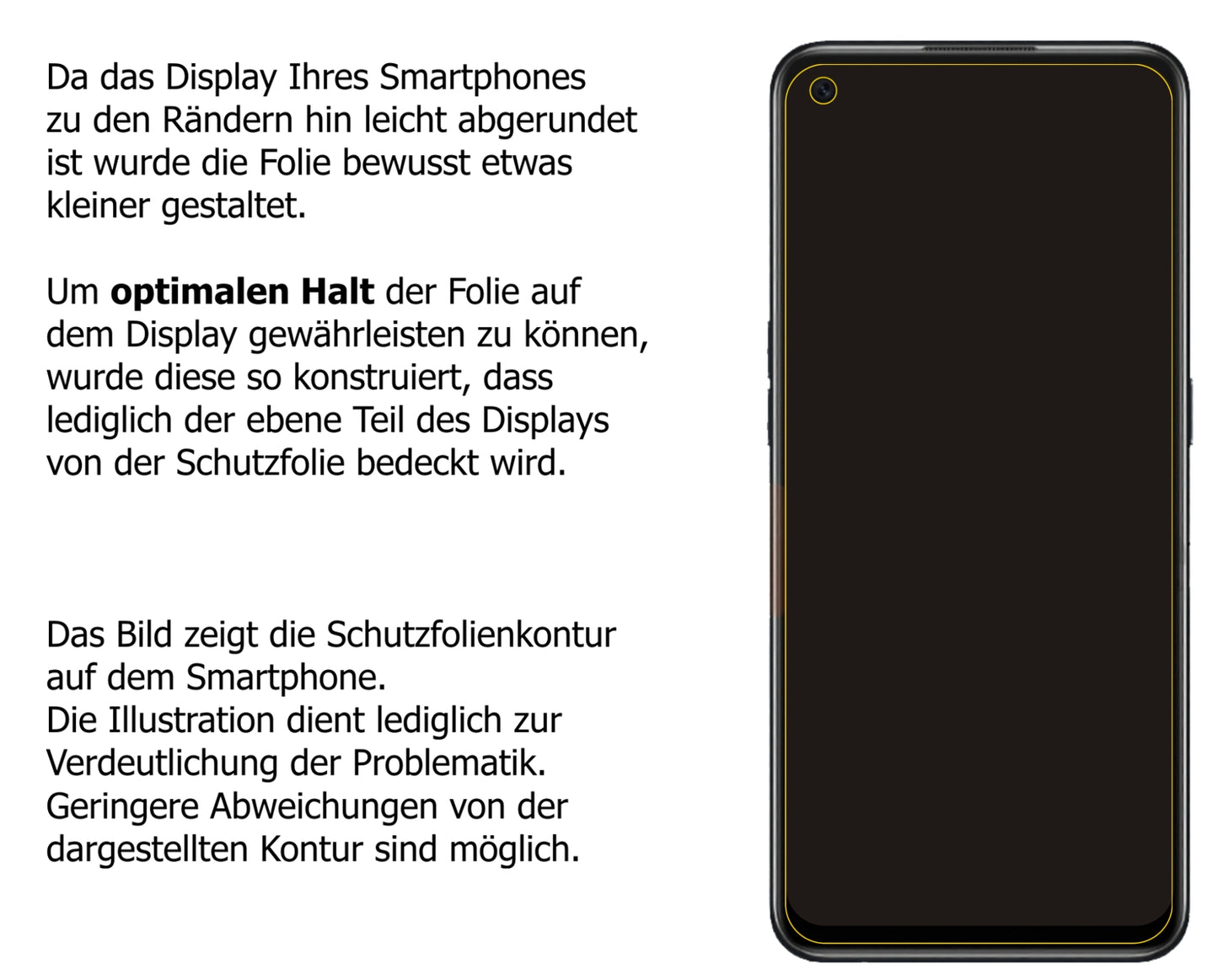 Dünne und klare Folie passend zugeschnitten für Oppo A55s