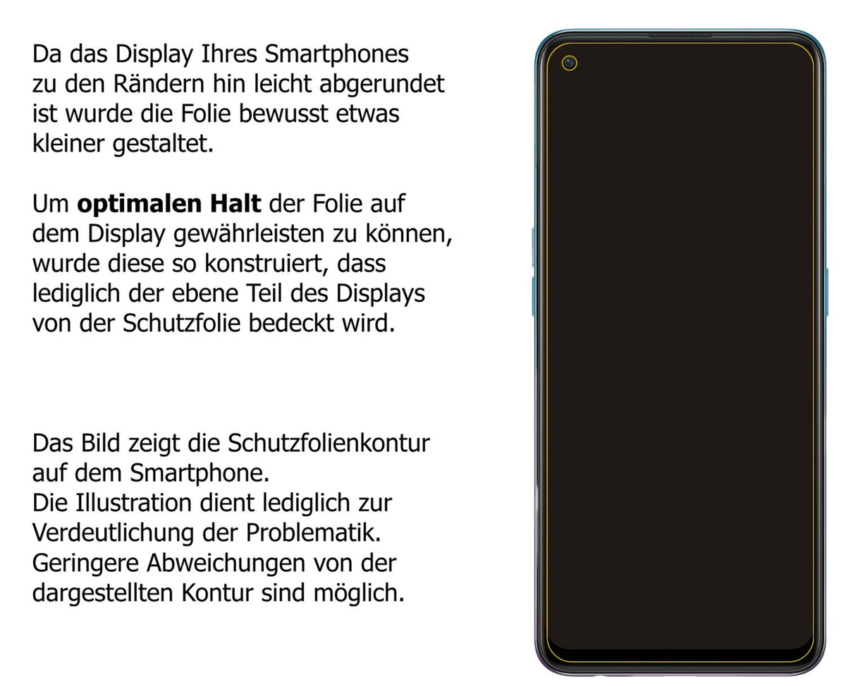 2x Screen Protector for Oppo A94 Protection Anti Glare dipos