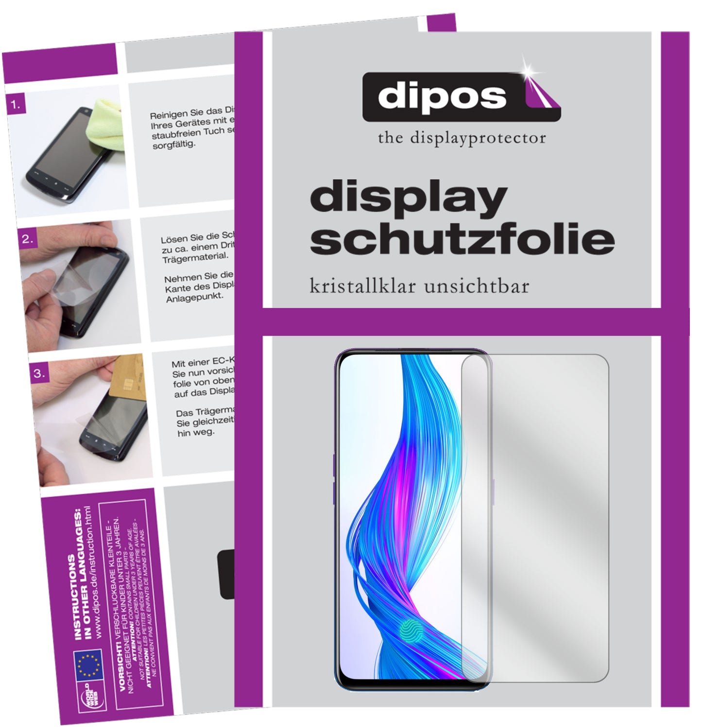 Kristallklare, dünne Schutzfolie: Kratzfest & passgenau für Oppo-Realme X