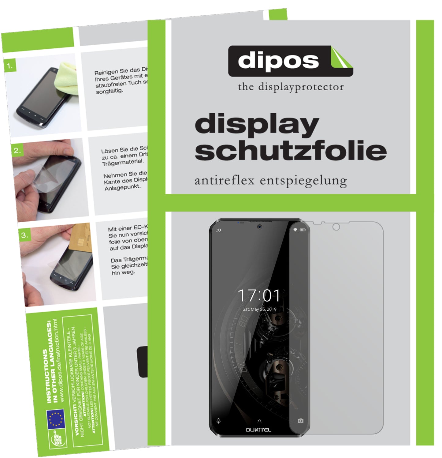 Mattes Panzerglas: Entspiegelte, dünne Folie, Fingerabdruckresistenz und Bildschirmschutz für Oukitel-K12