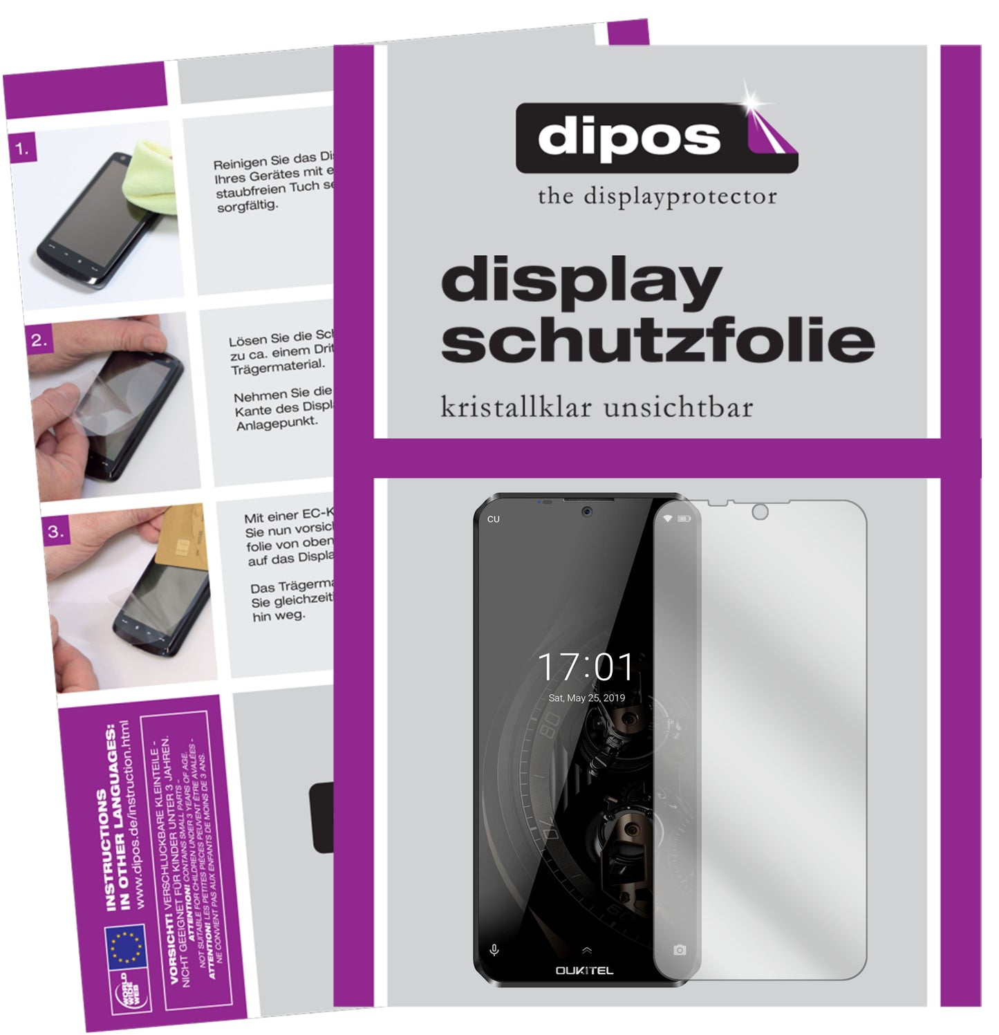 Kristallklare, dünne Schutzfolie: Kratzfest & passgenau für Oukitel-K12