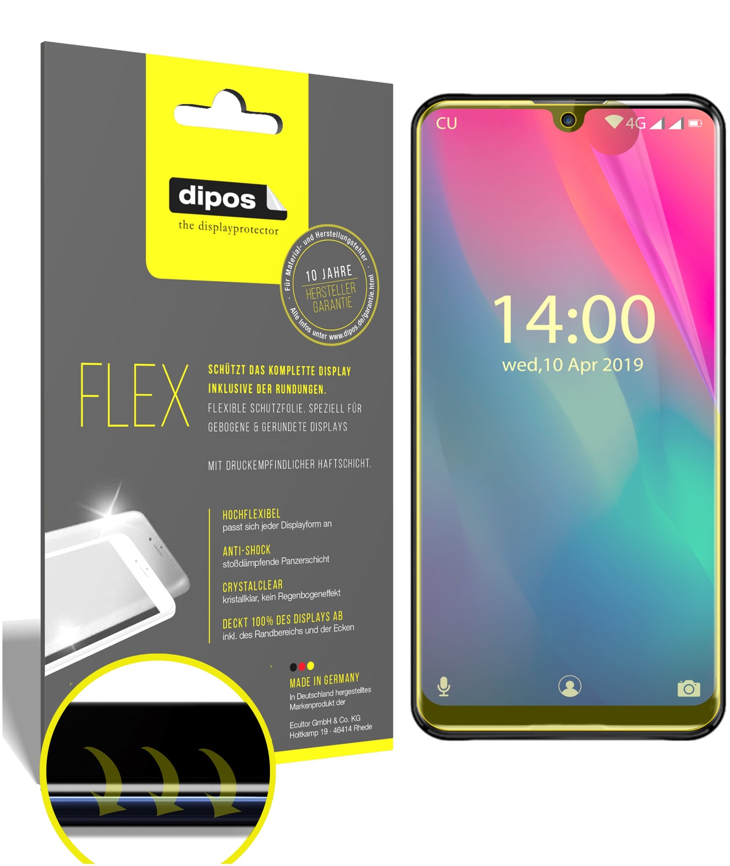 3D Full Cover Displayschutzfolie: Case-freundlicher Schutz mit perfekter Passform für dein Display.