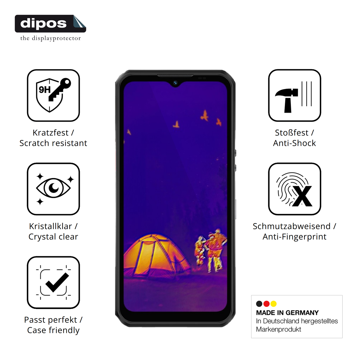 2x 9H Schutzfolie für Oukitel WP55 Ultra Outdoor Panzerfolie