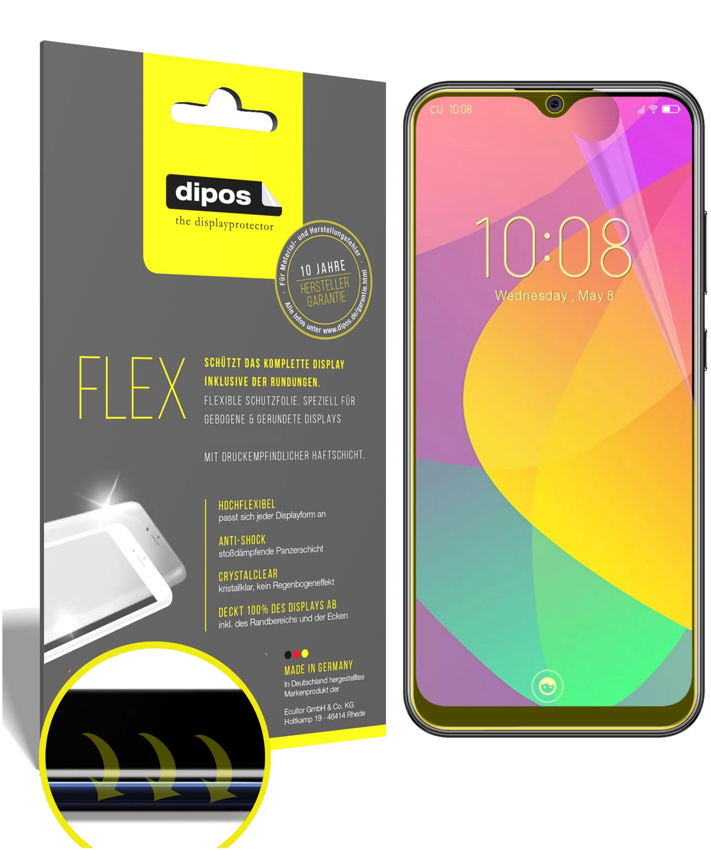 3D Full Cover Displayschutzfolie: Case-freundlicher Schutz mit perfekter Passform für dein Display.