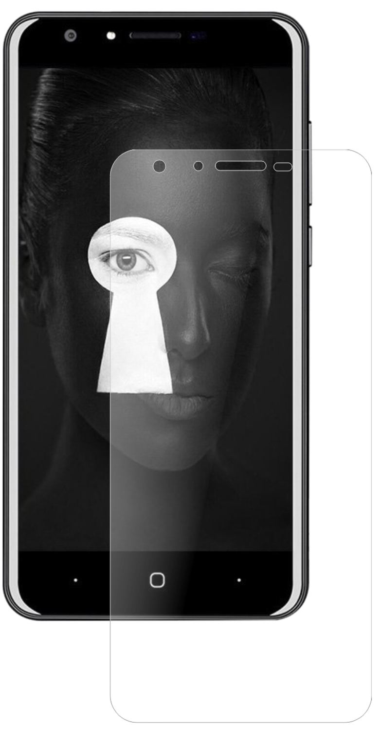 Matte Displayschutzfolie von dipos passend für Doogee Y6, 9H kratzfest und blasenfrei montiert