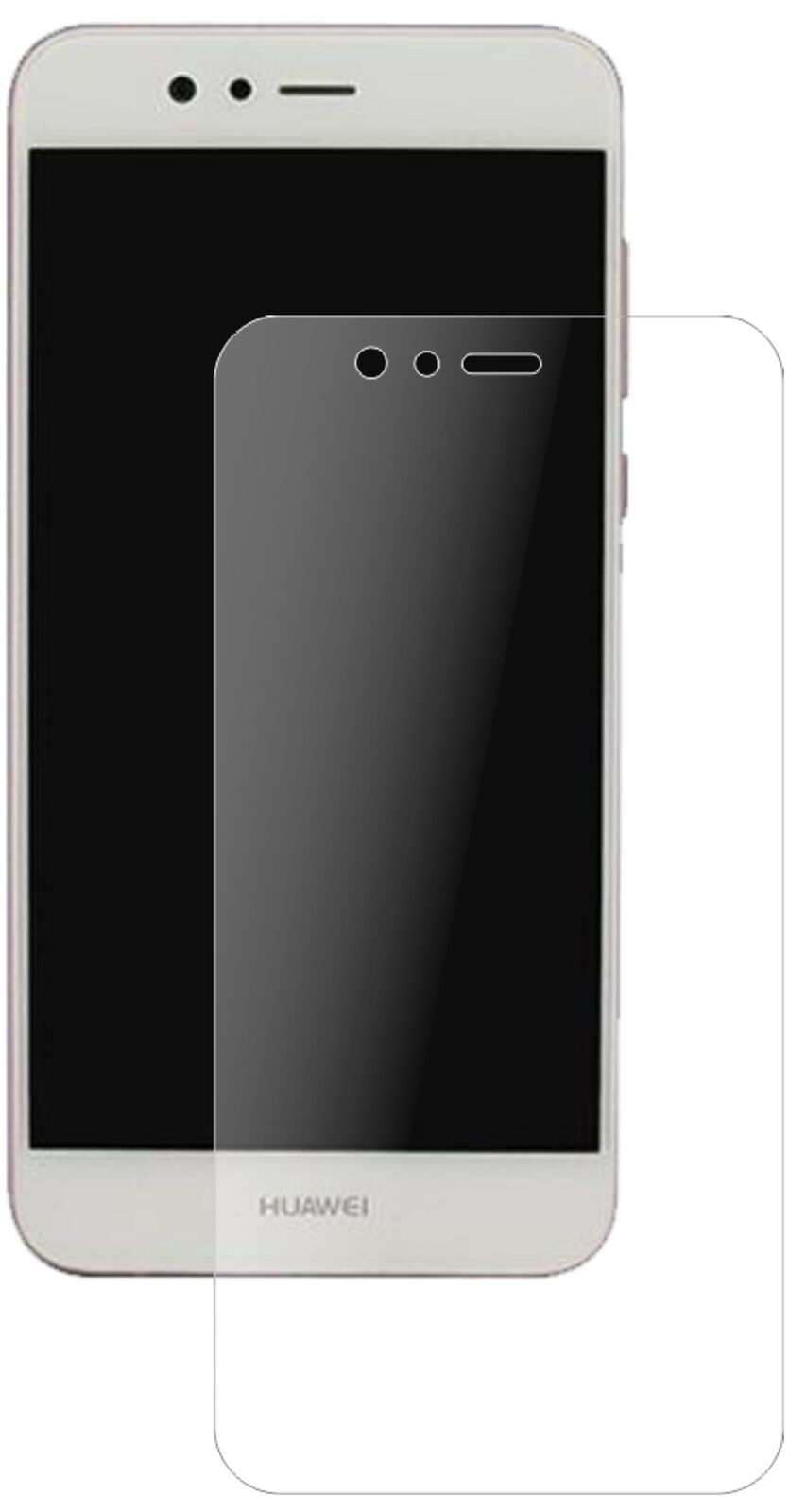 Matte Displayschutzfolie von dipos passend für Huawei Nova 2, 9H kratzfest und blasenfrei montiert
