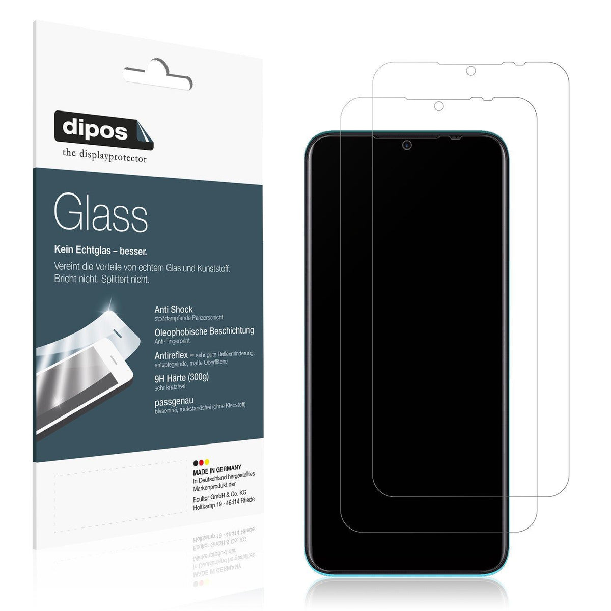 Matte Displayschutzfolie von dipos passend für Symphony Z18, 9H kratzfest und blasenfrei montiert