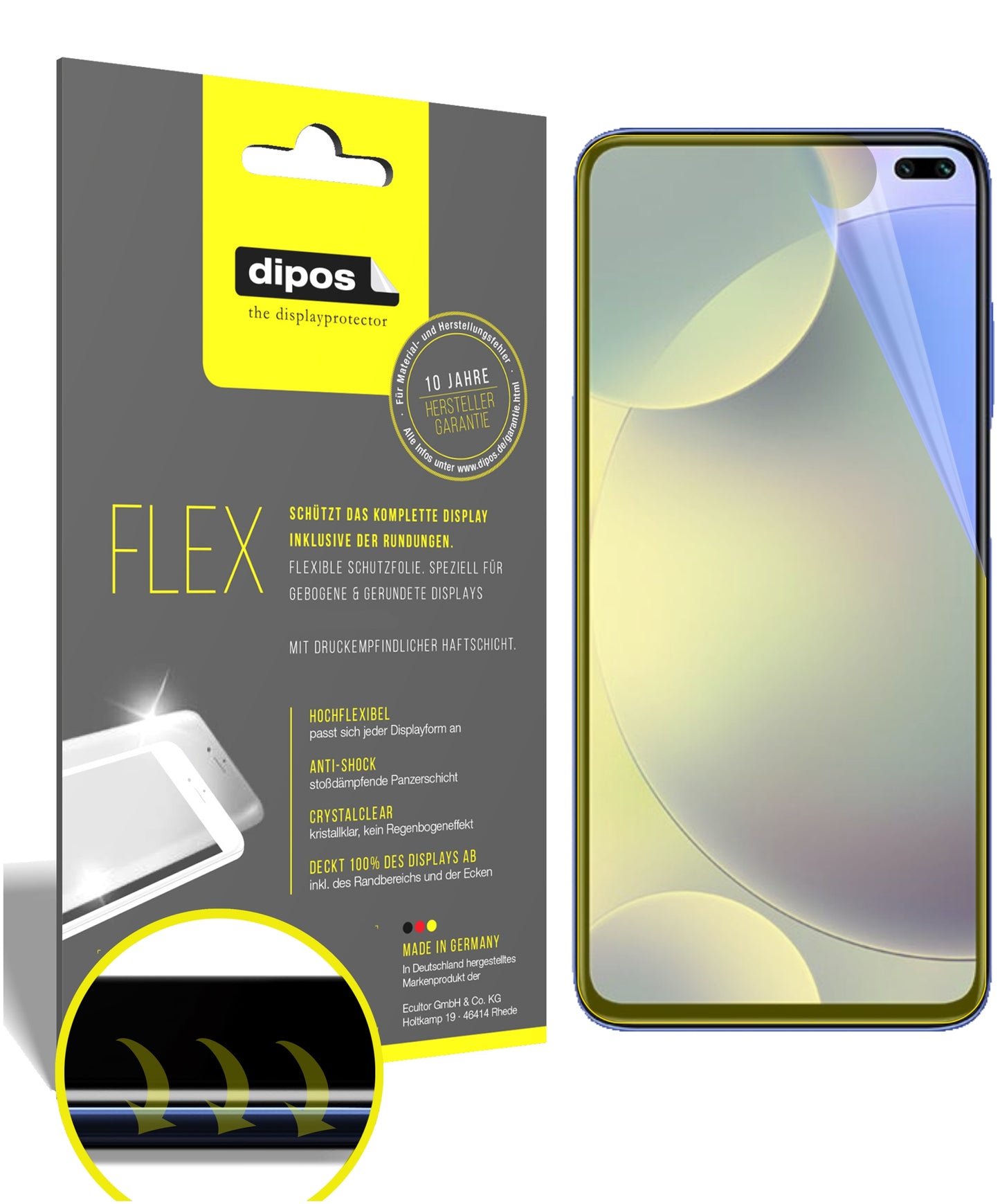 3D Full Cover Displayschutzfolie: Case-freundlicher Schutz mit perfekter Passform für dein Display.