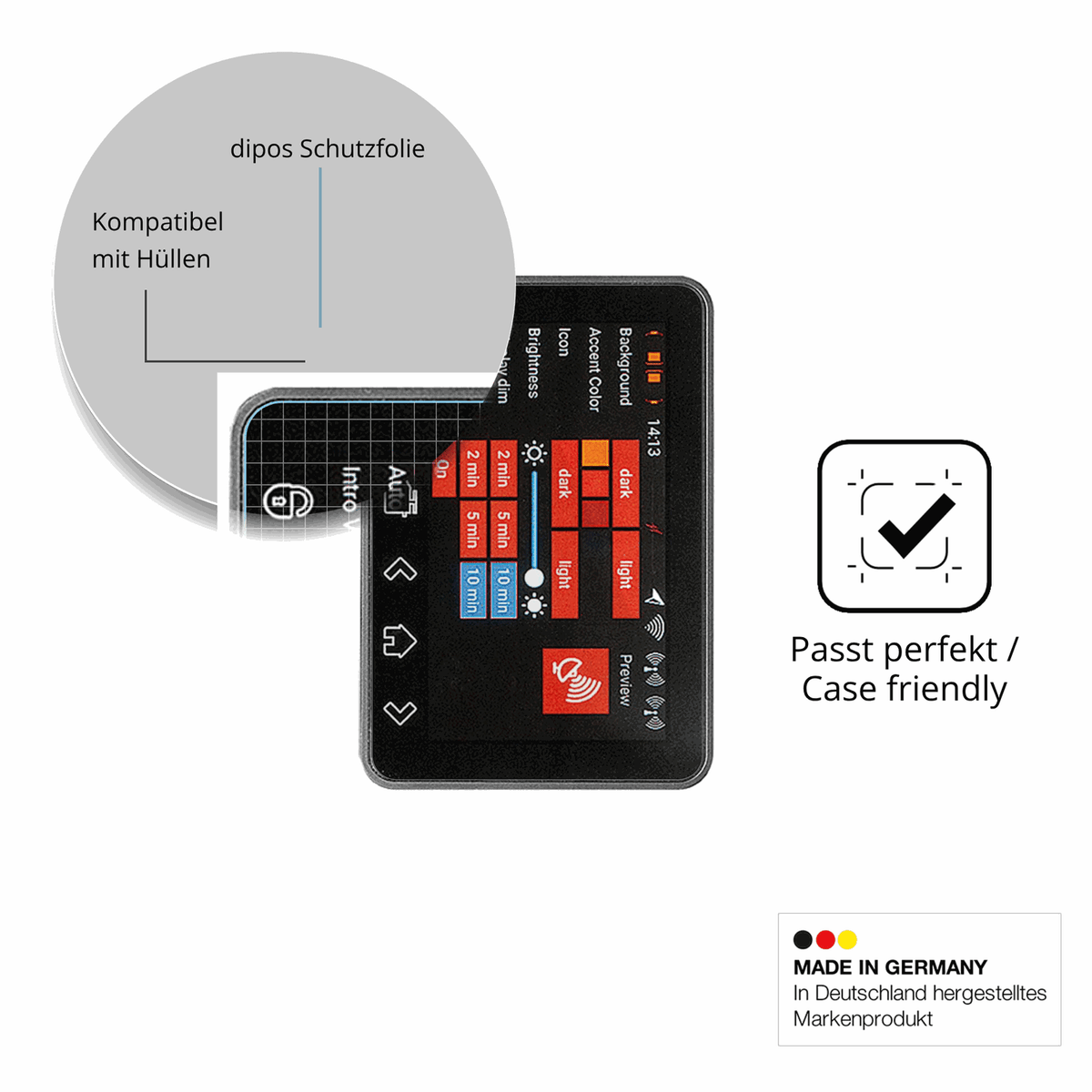 2x Screen Protector for PowerBox Systems Core Protection Crystal Clear dipos
