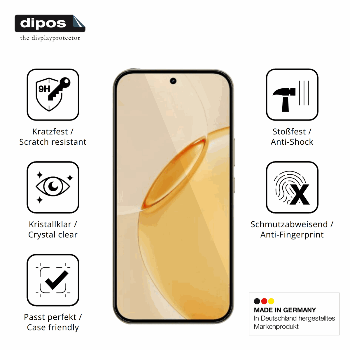 Displayschutz hergestellt in Deutschland, höchste Qualität made in Germany