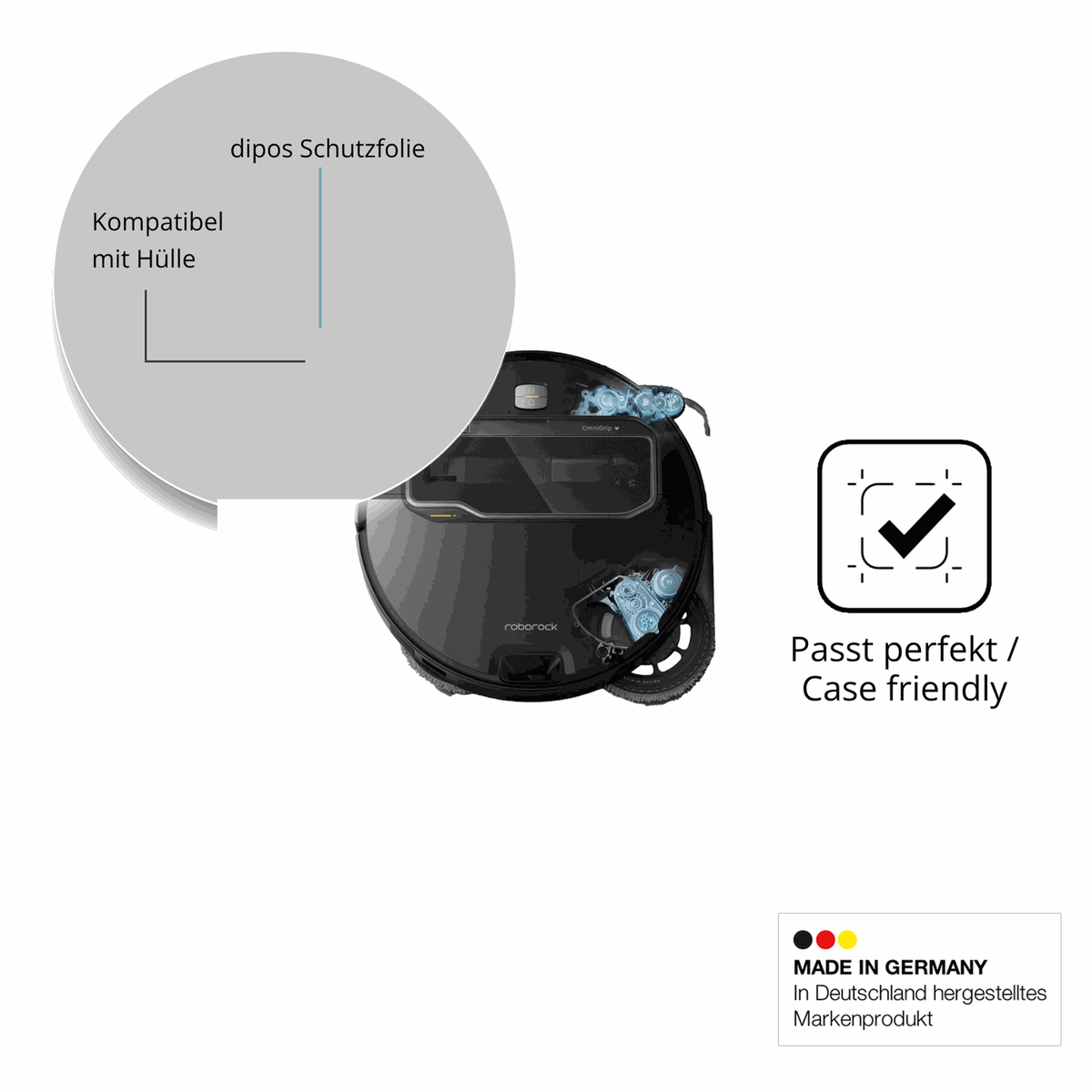 2x Screen Protector for Roborock Saros Z70 Protection Anti Glare dipos