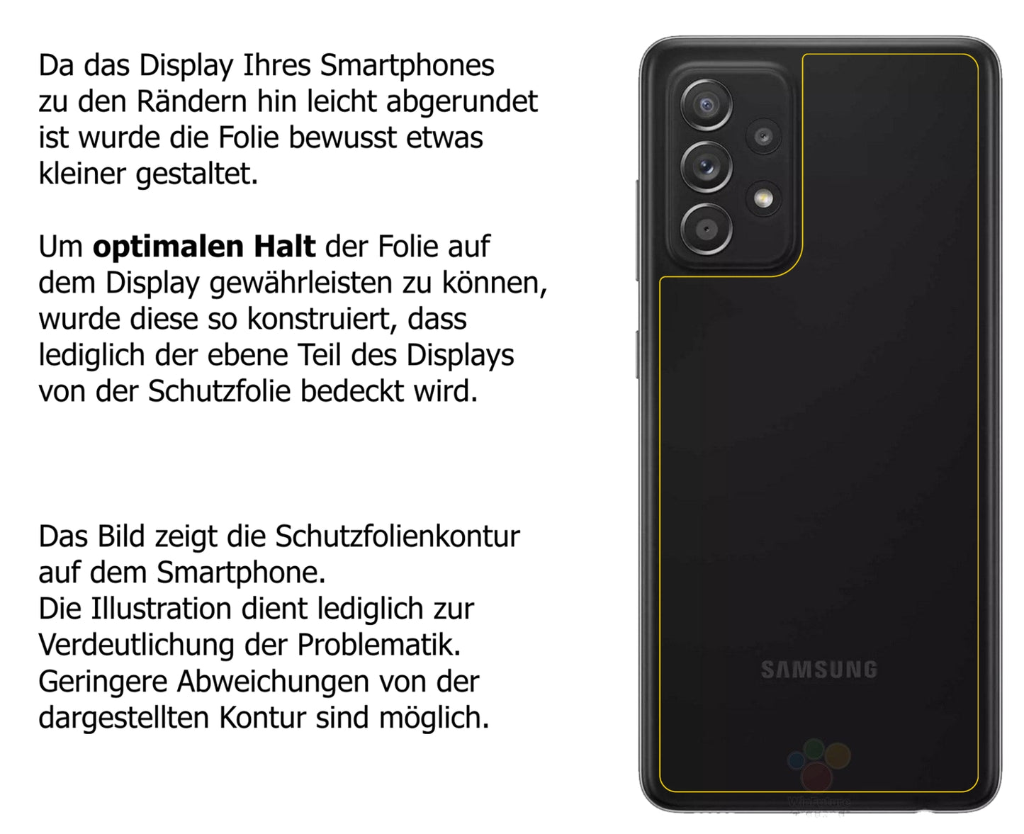5x Schutzfolie matt für Samsung Galaxy A52s 5G Rückseite Display-Schutzfolie