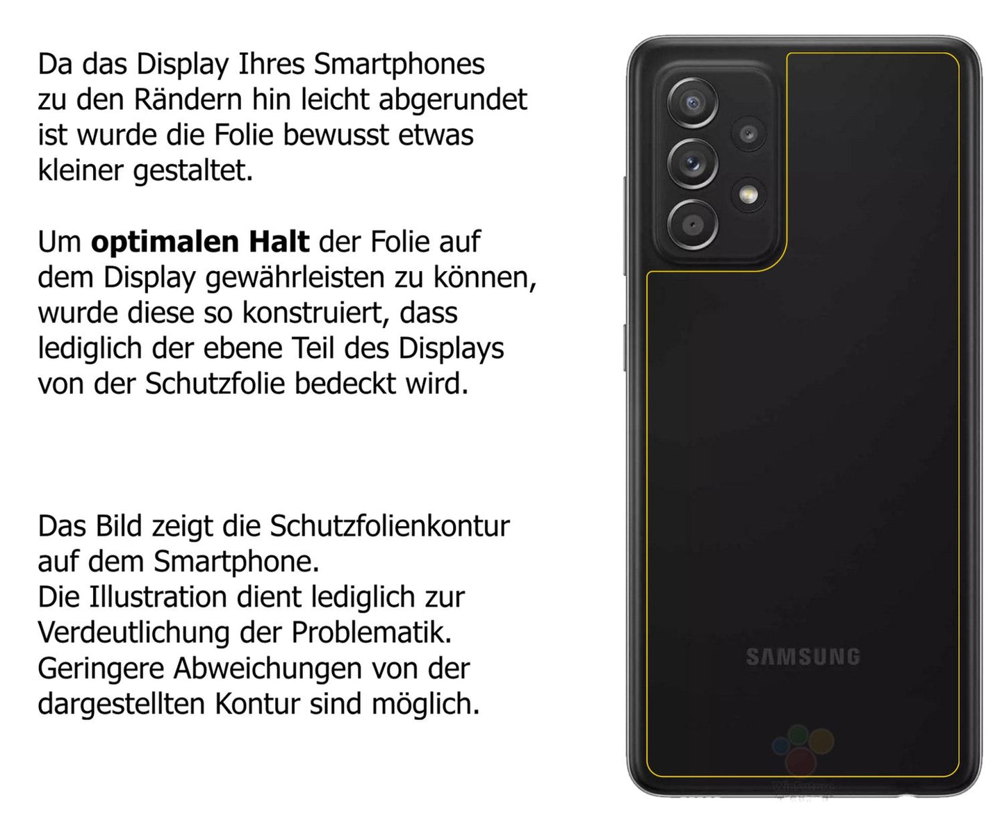 5x Screen Protector for Samsung Galaxy A52s 5G back Protection Anti Glare dipos