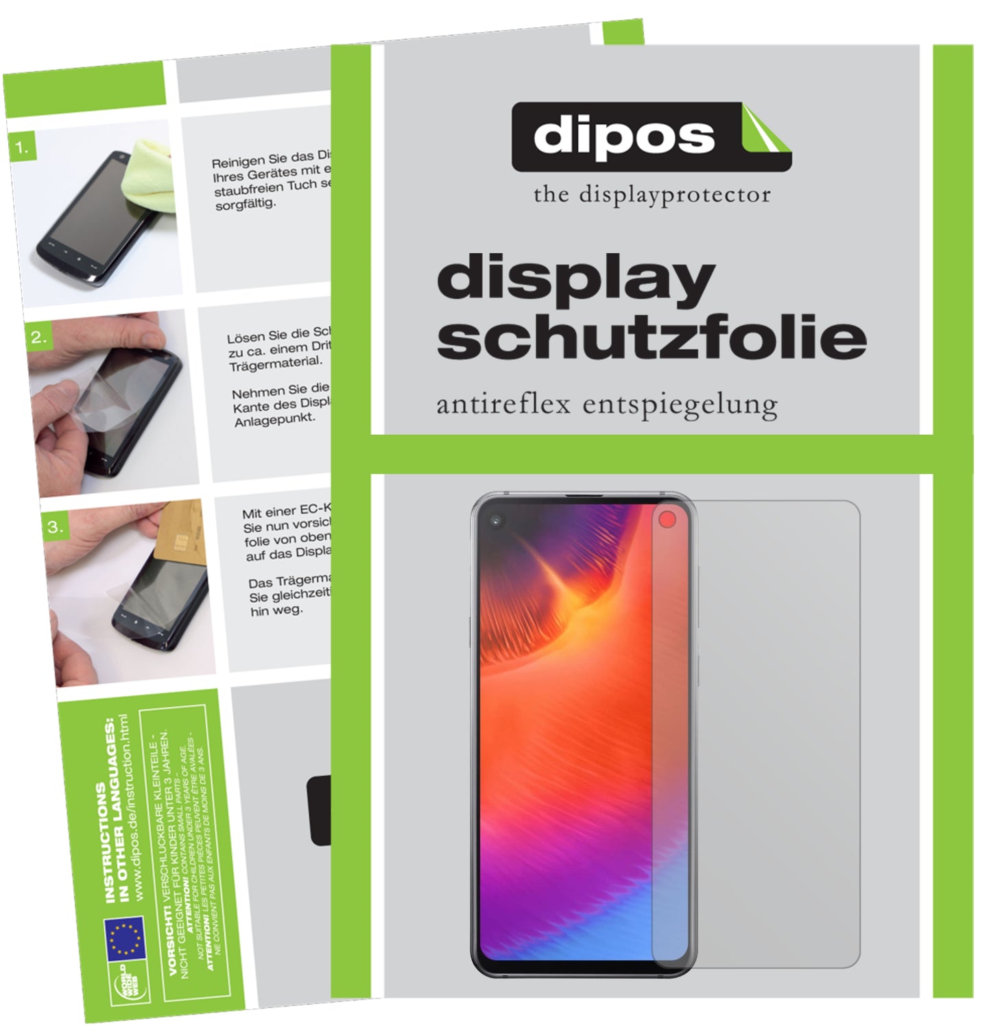Mattes Panzerglas: Entspiegelte, dünne Folie, Fingerabdruckresistenz und Bildschirmschutz für Samsung-Galaxy A60