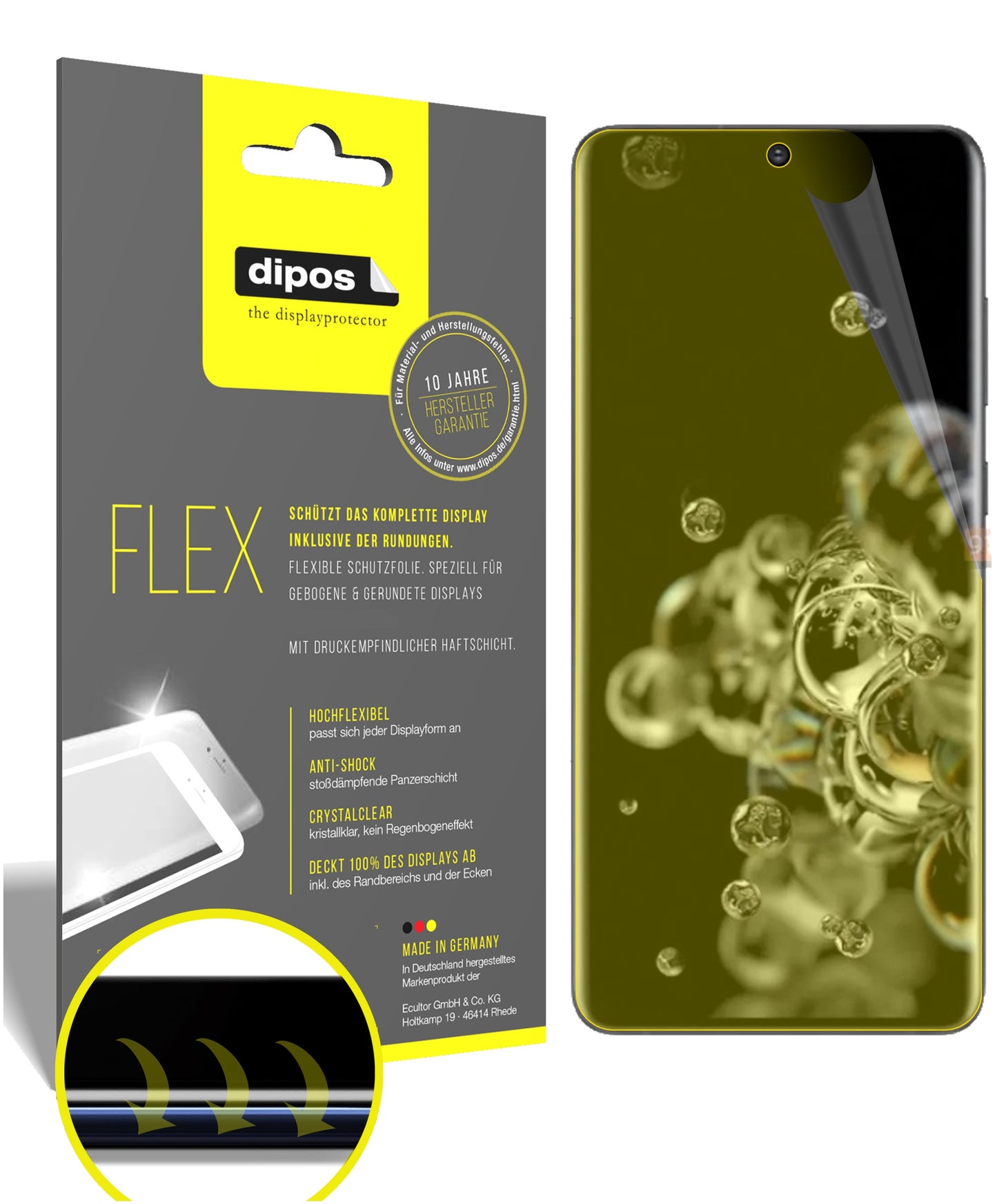 3D Full Cover Displayschutzfolie: Case-freundlicher Schutz mit perfekter Passform für dein Display.