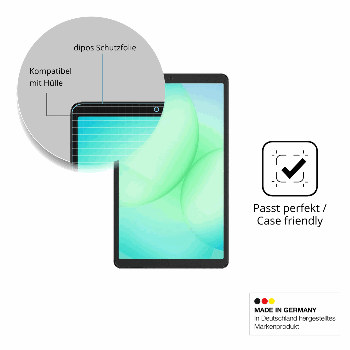 2x Screen Protector for Samsung Galaxy Tab A11 Plus Protection Anti Glare dipos