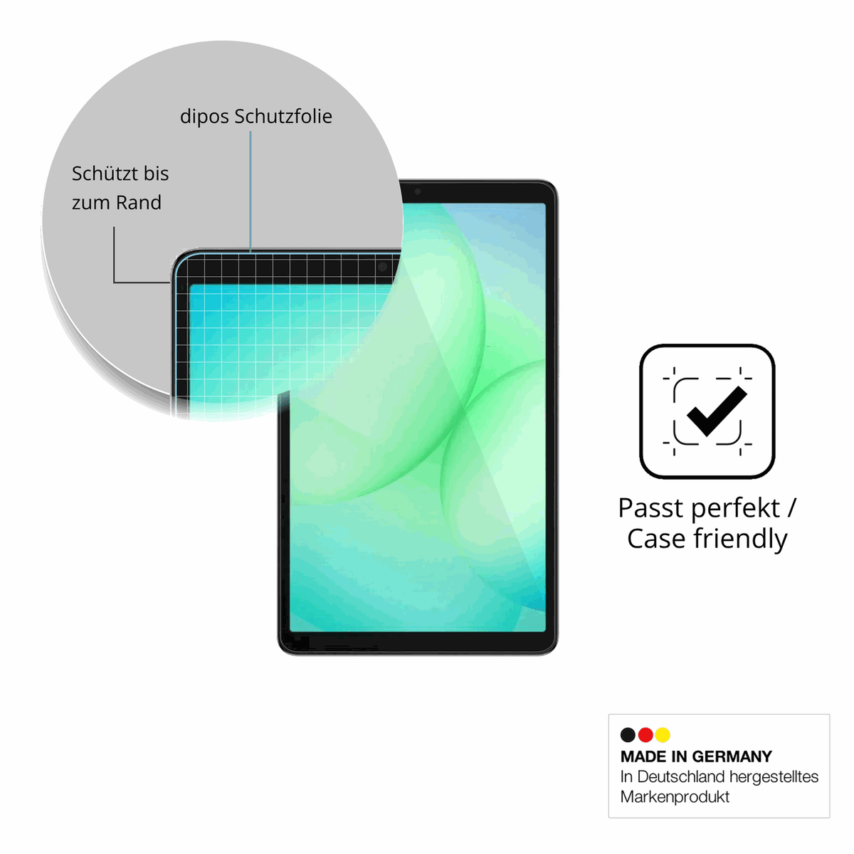 2x Screen Protector for Samsung Galaxy Tab A11 Plus matte Flexible Glass 9H