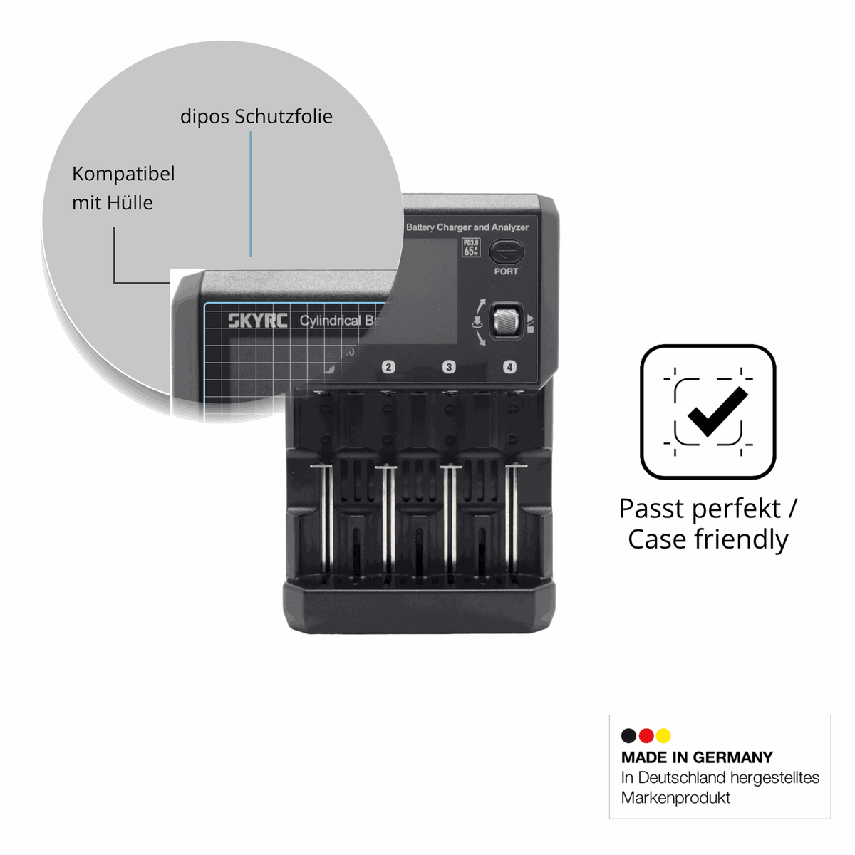 4x Screen Protector for SkyRC MC5000 Protection Anti Glare dipos
