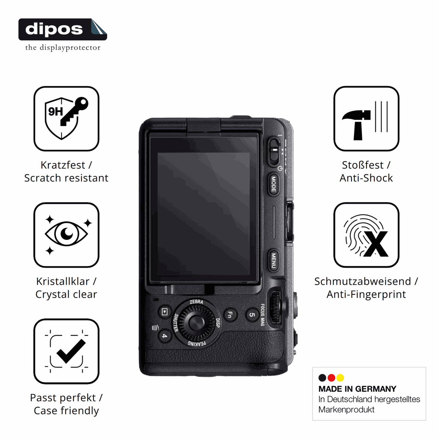 2x Screen Protector for Sony FX3A Flexible Glass 9H dipos