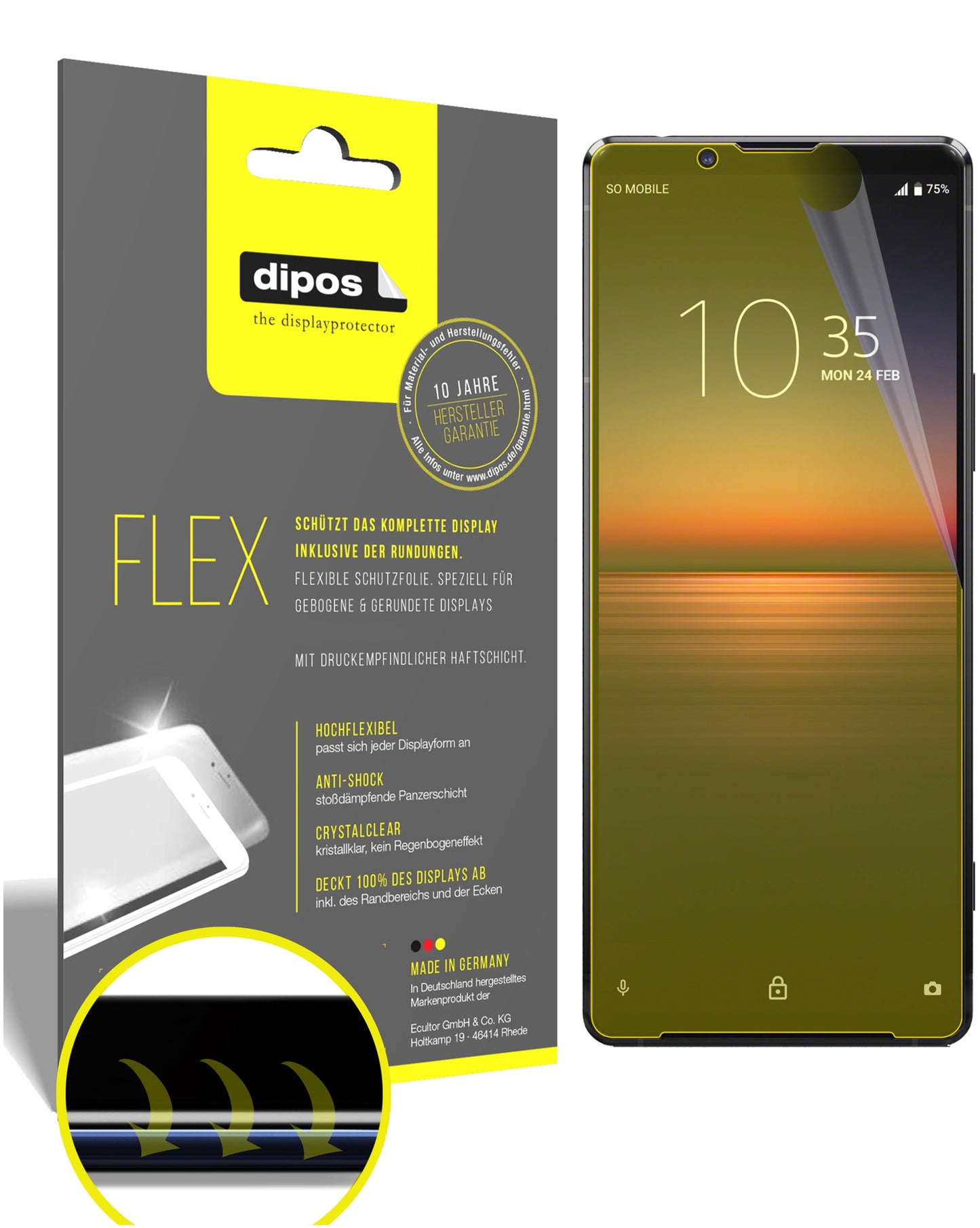 3D Full Cover Displayschutzfolie: Case-freundlicher Schutz mit perfekter Passform für dein Display.