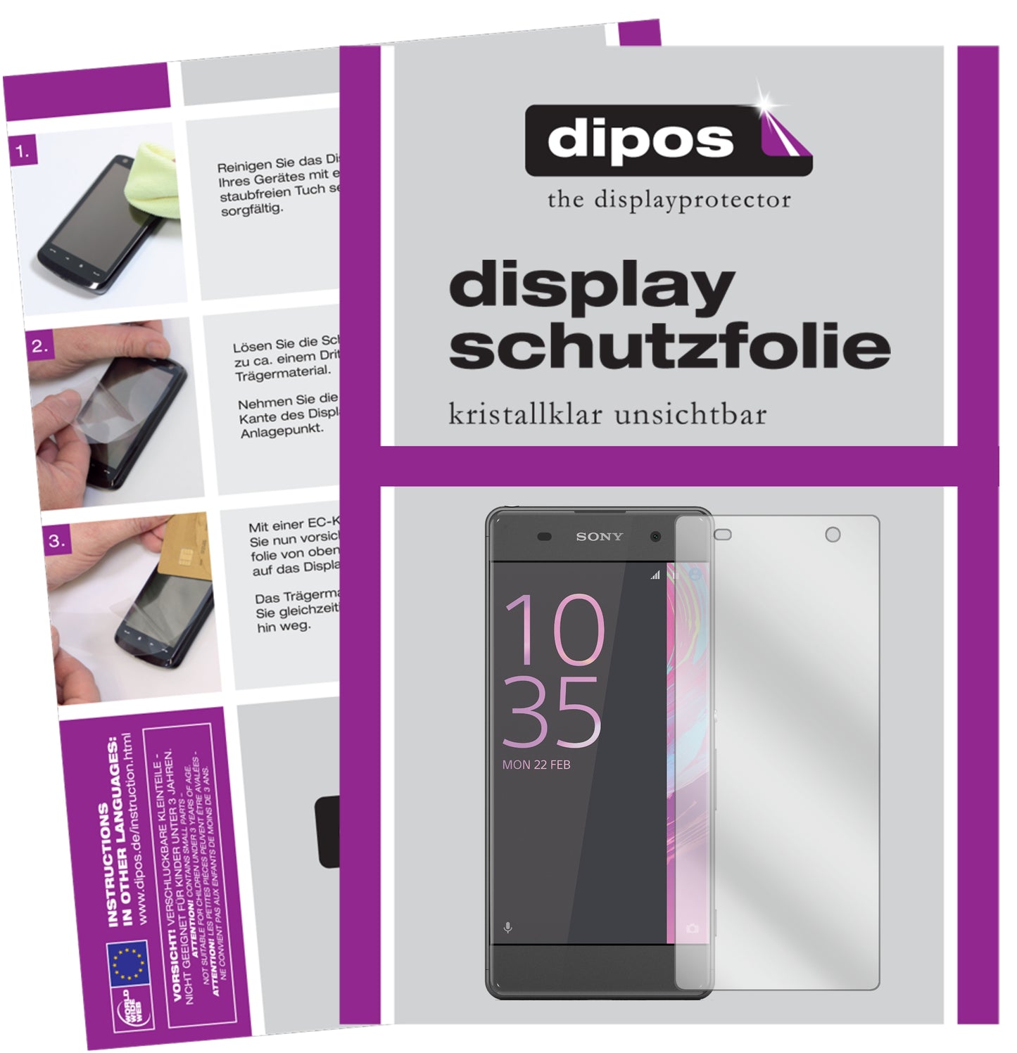 Perfekte Passform und ultimative Qualität: Unser 9H Panzerglas bietet Schutz für Sony-Xperia XA