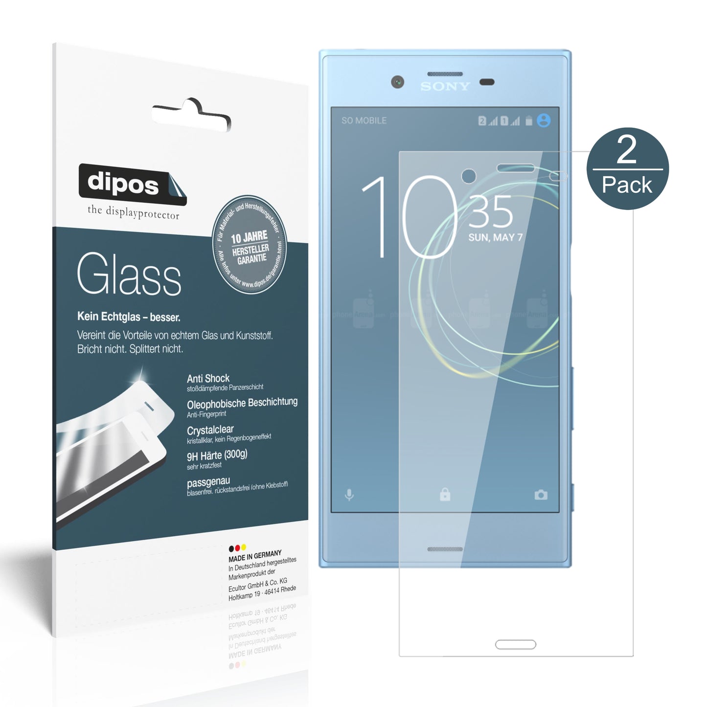 Perfekte Passform und ultimative Qualität: Unser 9H Panzerglas bietet Schutz für Sony-Xperia XZs