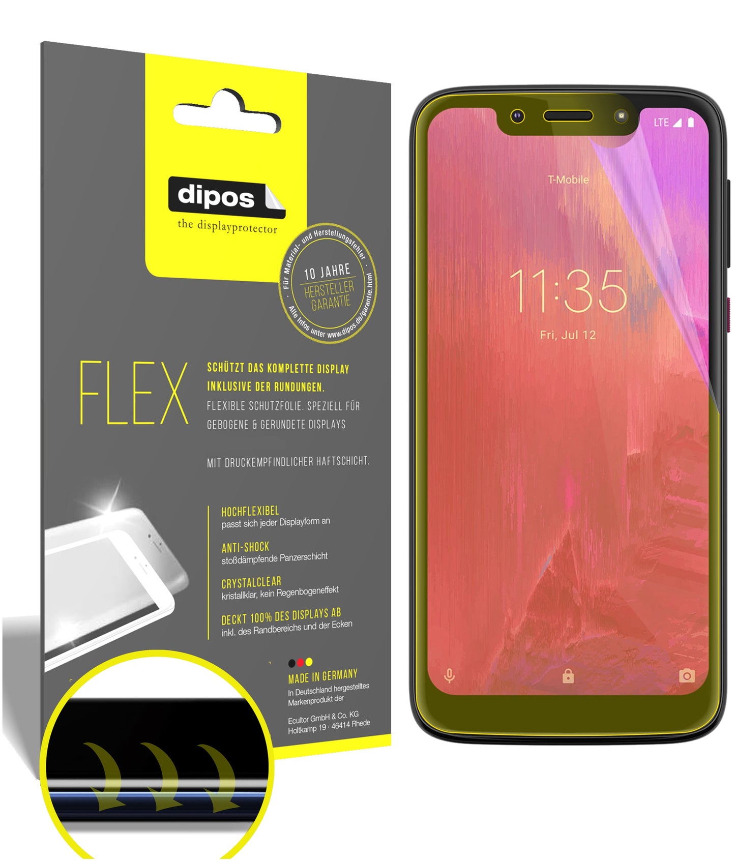 3D Full Cover Displayschutzfolie: Case-freundlicher Schutz mit perfekter Passform für dein Display.