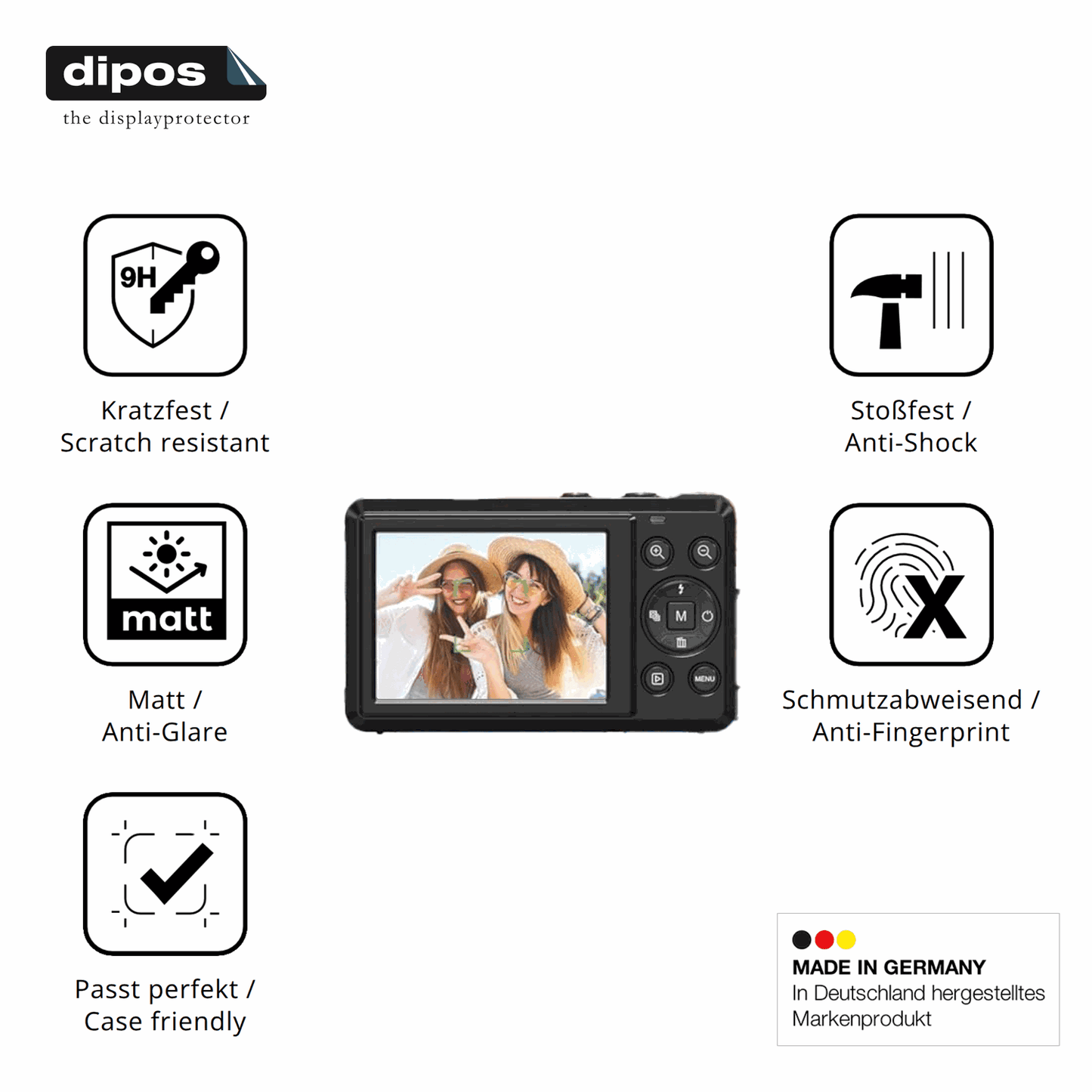 2x Screen Protector for TAUAHA 78 matte Flexible Glass 9H dipos