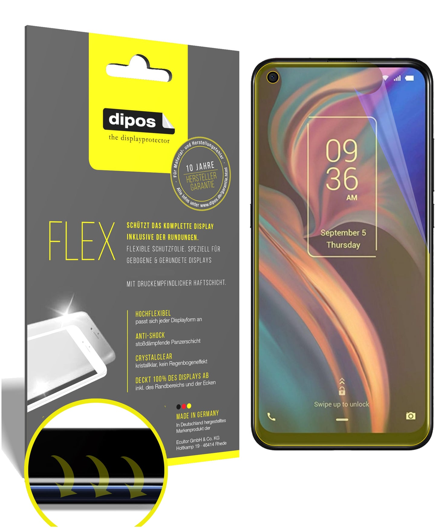 3D Full Cover Displayschutzfolie: Case-freundlicher Schutz mit perfekter Passform für dein Display.