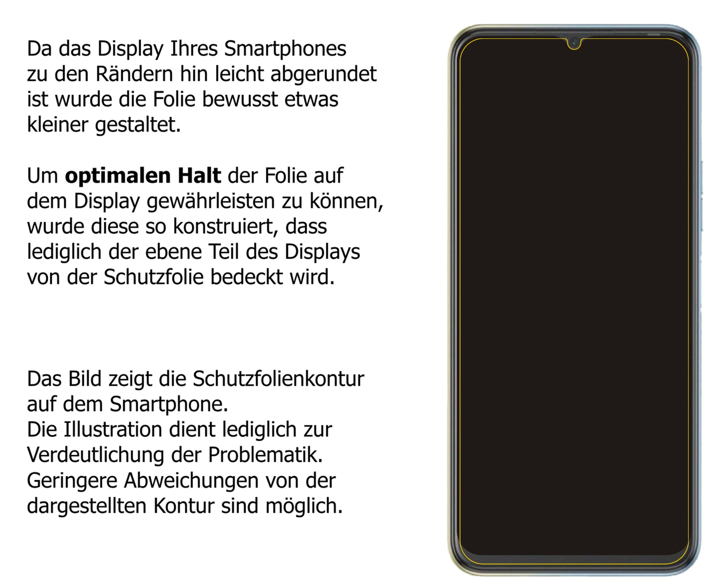 Dünne und klare Folie passend zugeschnitten für Tecno Spark 8P