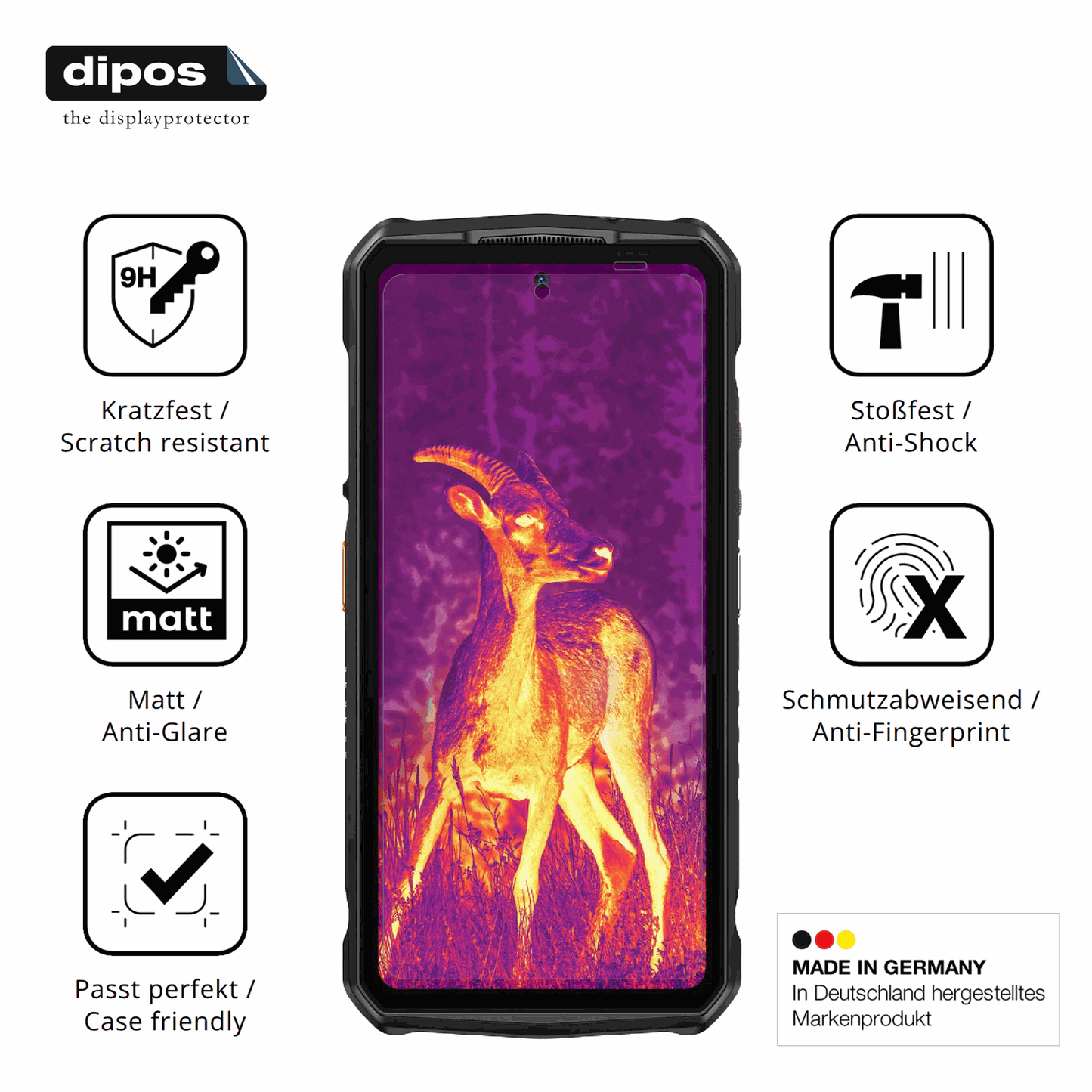 2x Screen Protector for Ulefone Armor 29 Pro matte Flexible Glass 9H dipos