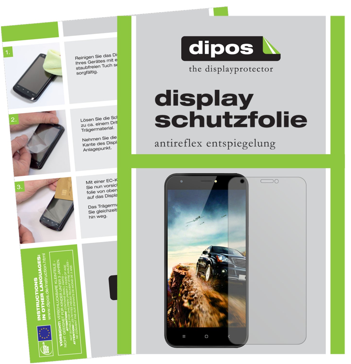 Mattes Panzerglas: Schutz vor Brüchen, Fingerabdrücken und Bildschirmblendung für Ulefone-S7 Pro