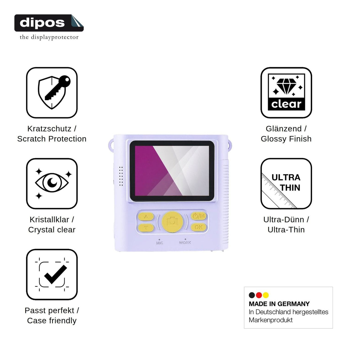 4x Screen Protector for CKATE ABS-681B Protection Crystal Clear dipos