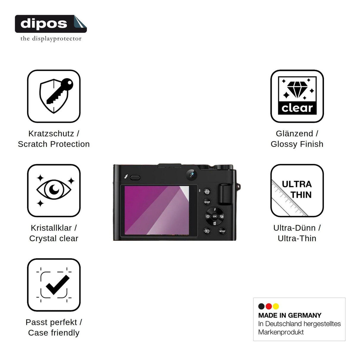 4x Screen Protector for FlyFrost DC218 Protection Crystal Clear dipos