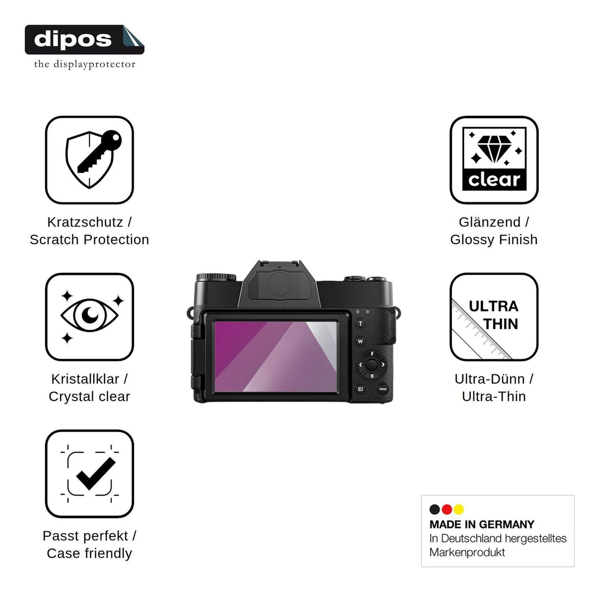 4x Screen Protector for HOOPWNE DC075 Protection Crystal Clear dipos