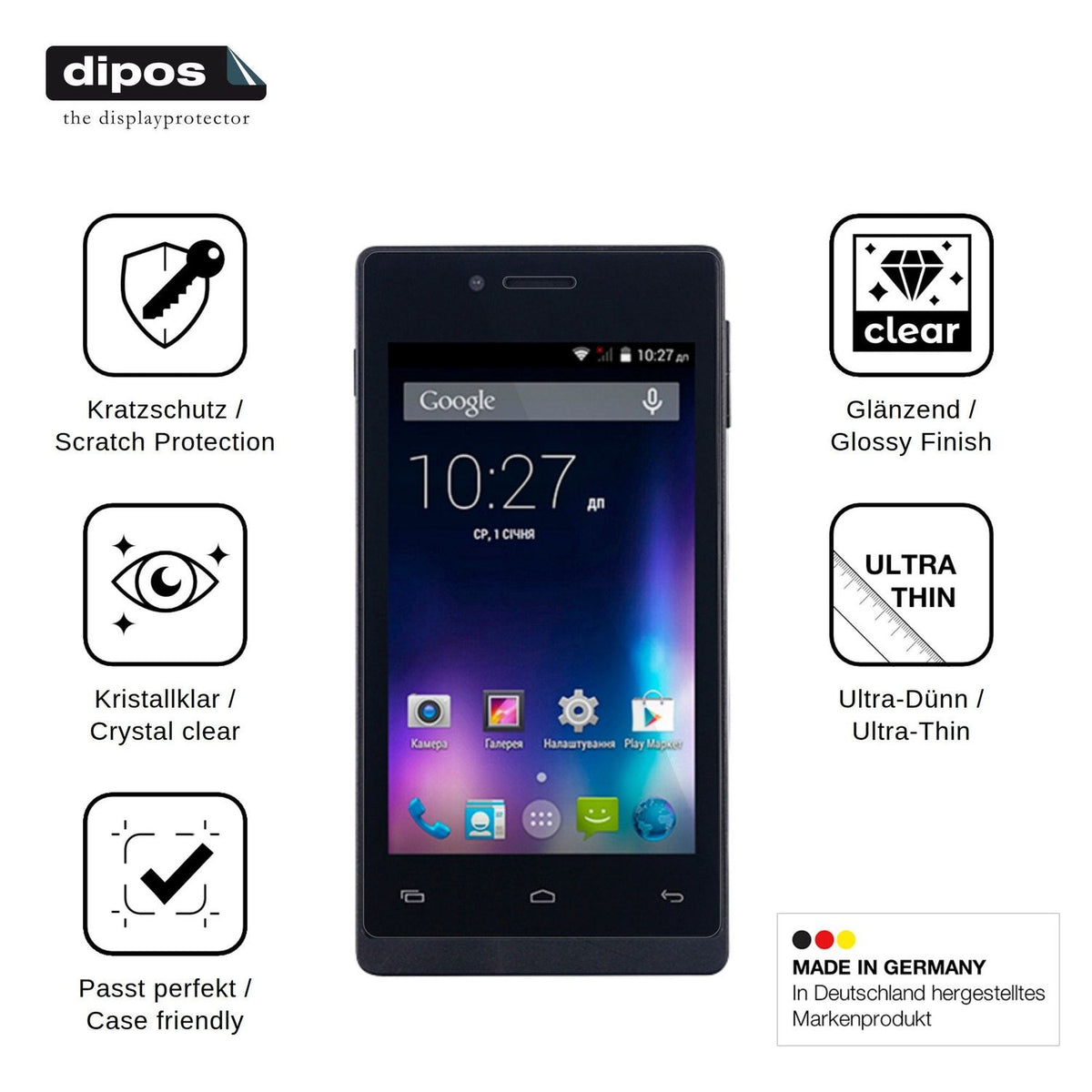 4x Screen Protector for Nomi i400 Beat Protection Crystal Clear dipos