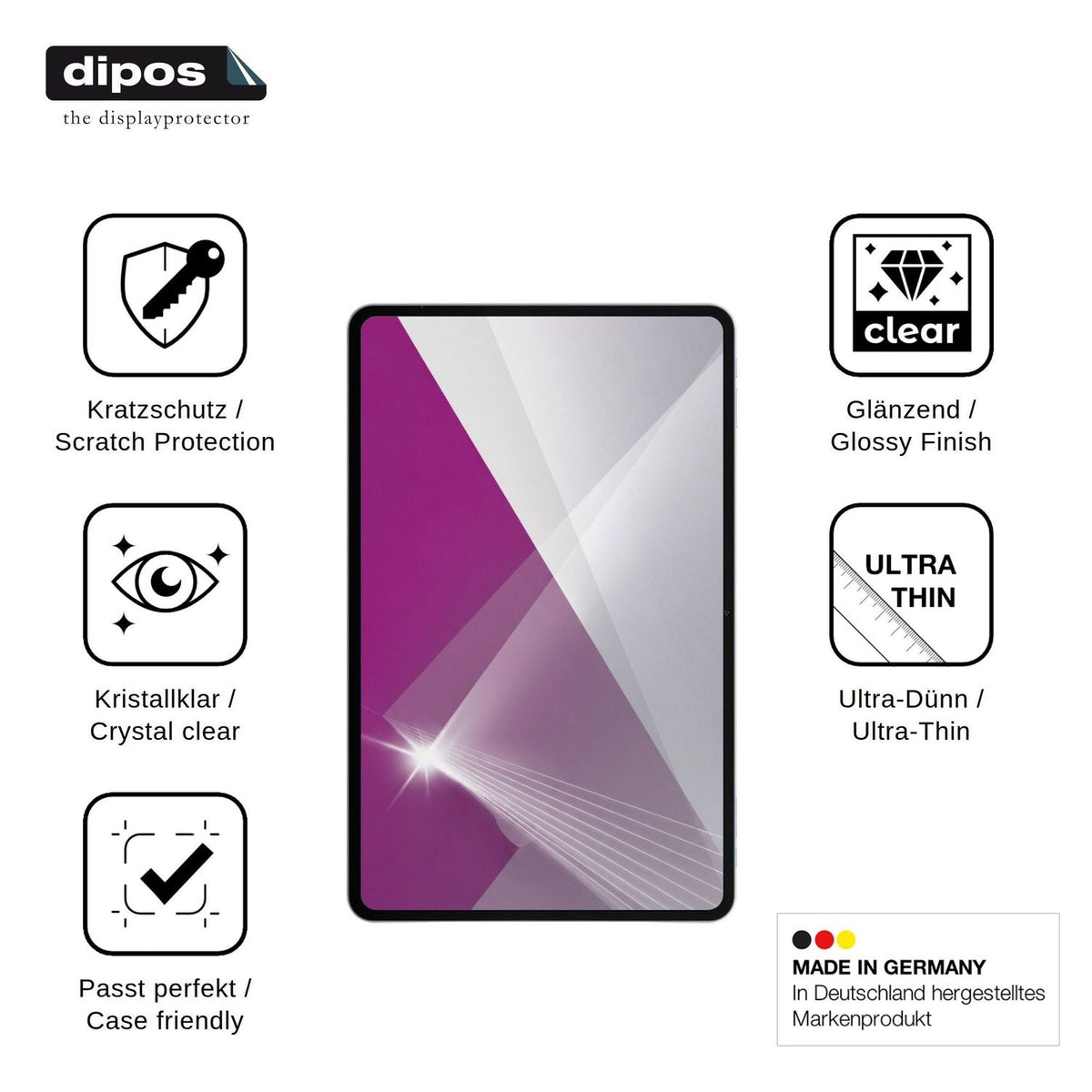 2x Screen Protector for Teclast M60 Protection Crystal Clear dipos